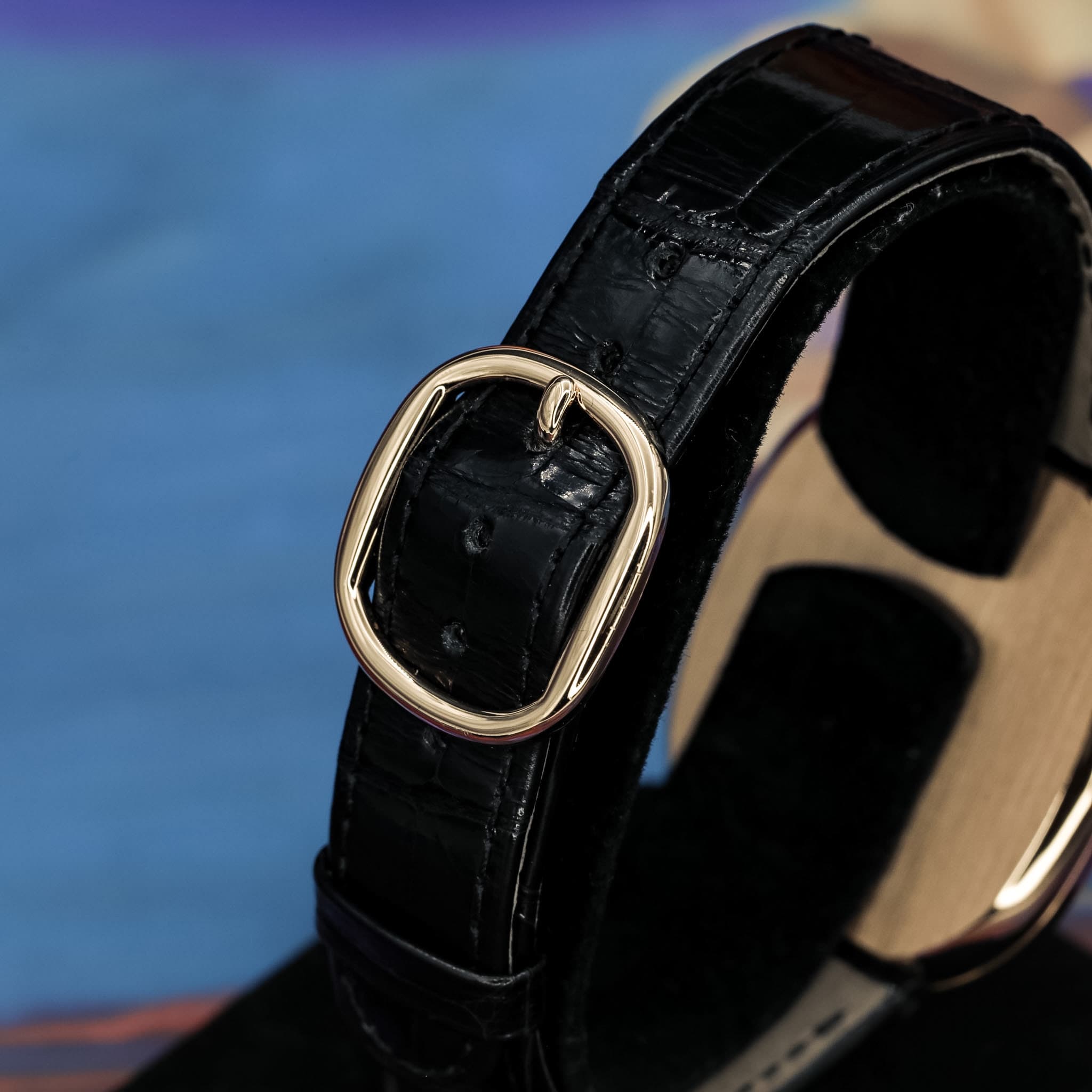 May be an image of leather, saddle-stitched leather and wrist watch