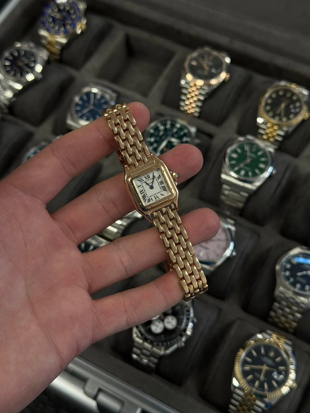 May be an image of wrist watch