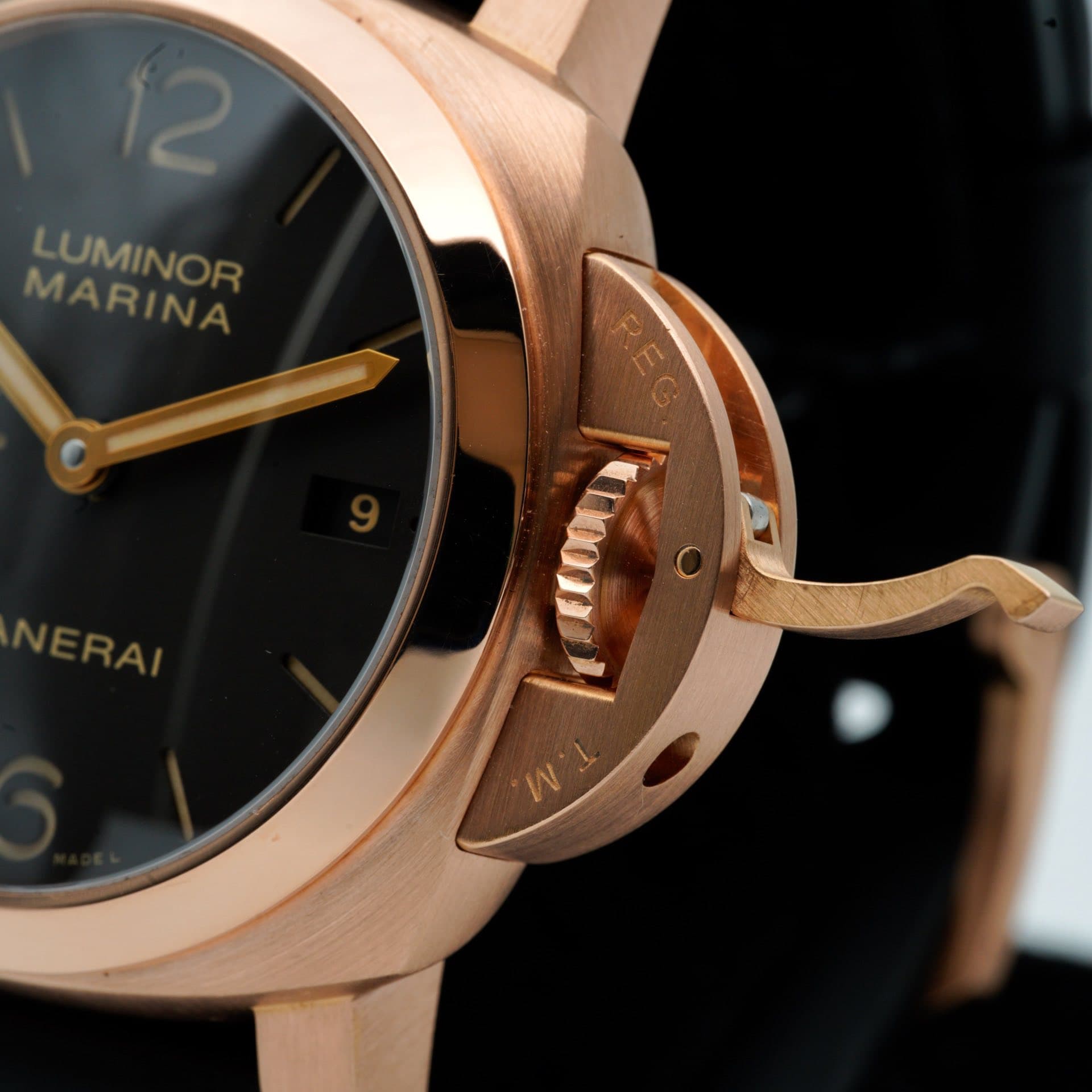 May be an image of wrist watch and text that says 'LUMINOR REG REG W'