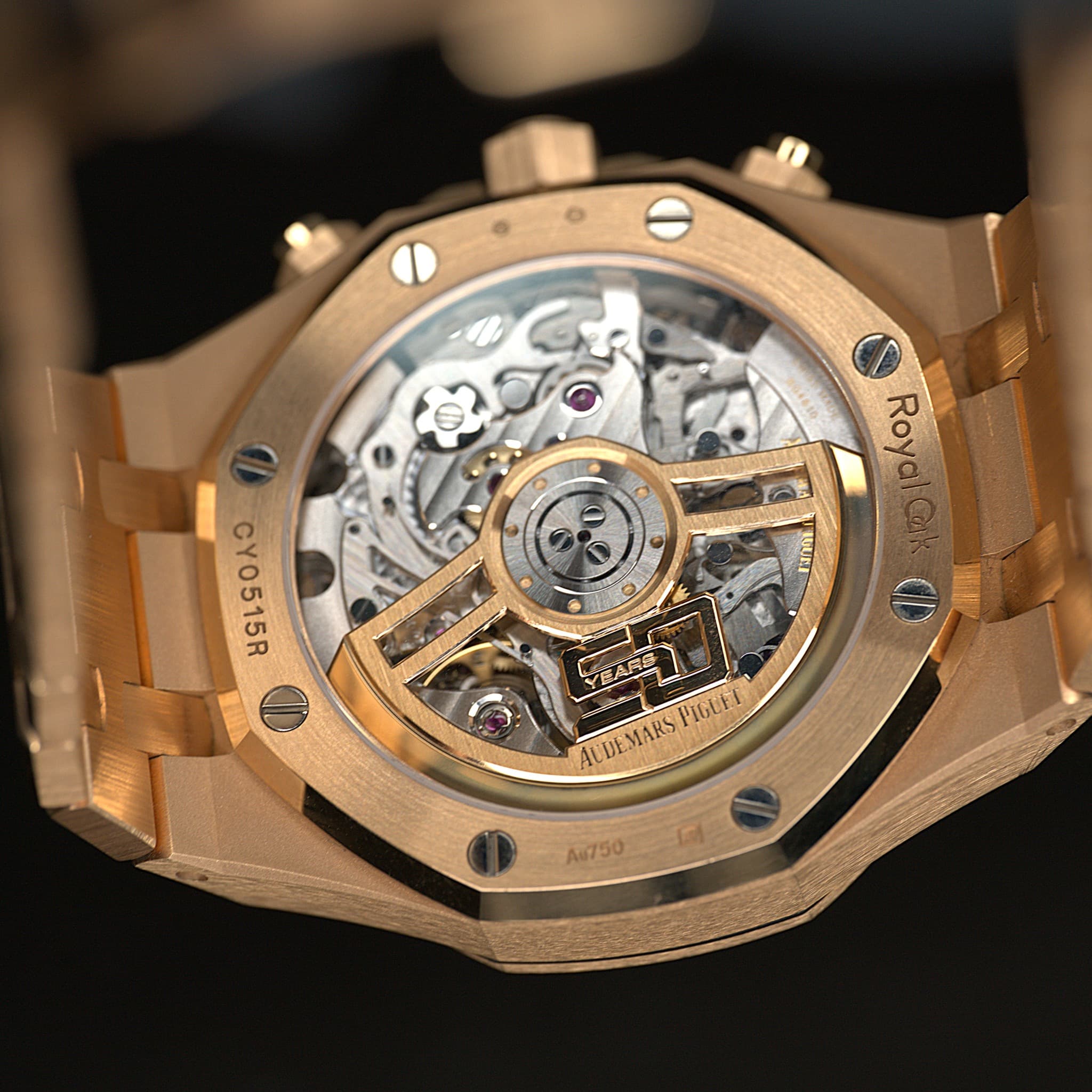 May be an image of wrist watch and text that says 'O Roya Lngr CY0515R PIGLFL AUDEMARS Au750 더'