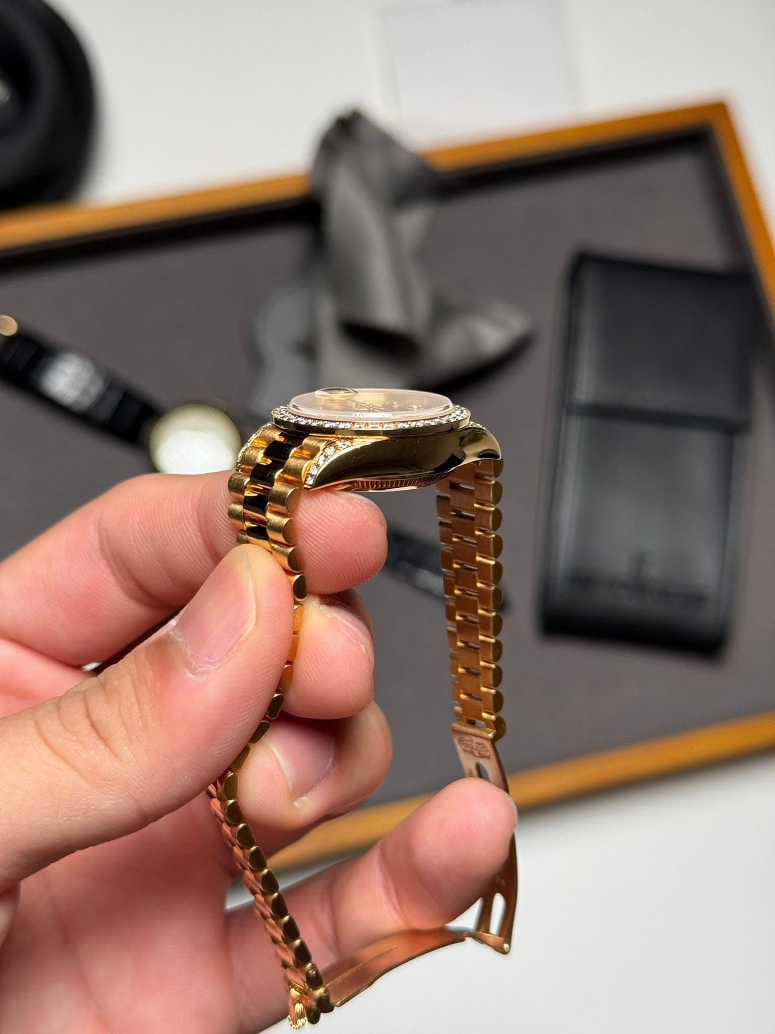 May be an image of wrist watch