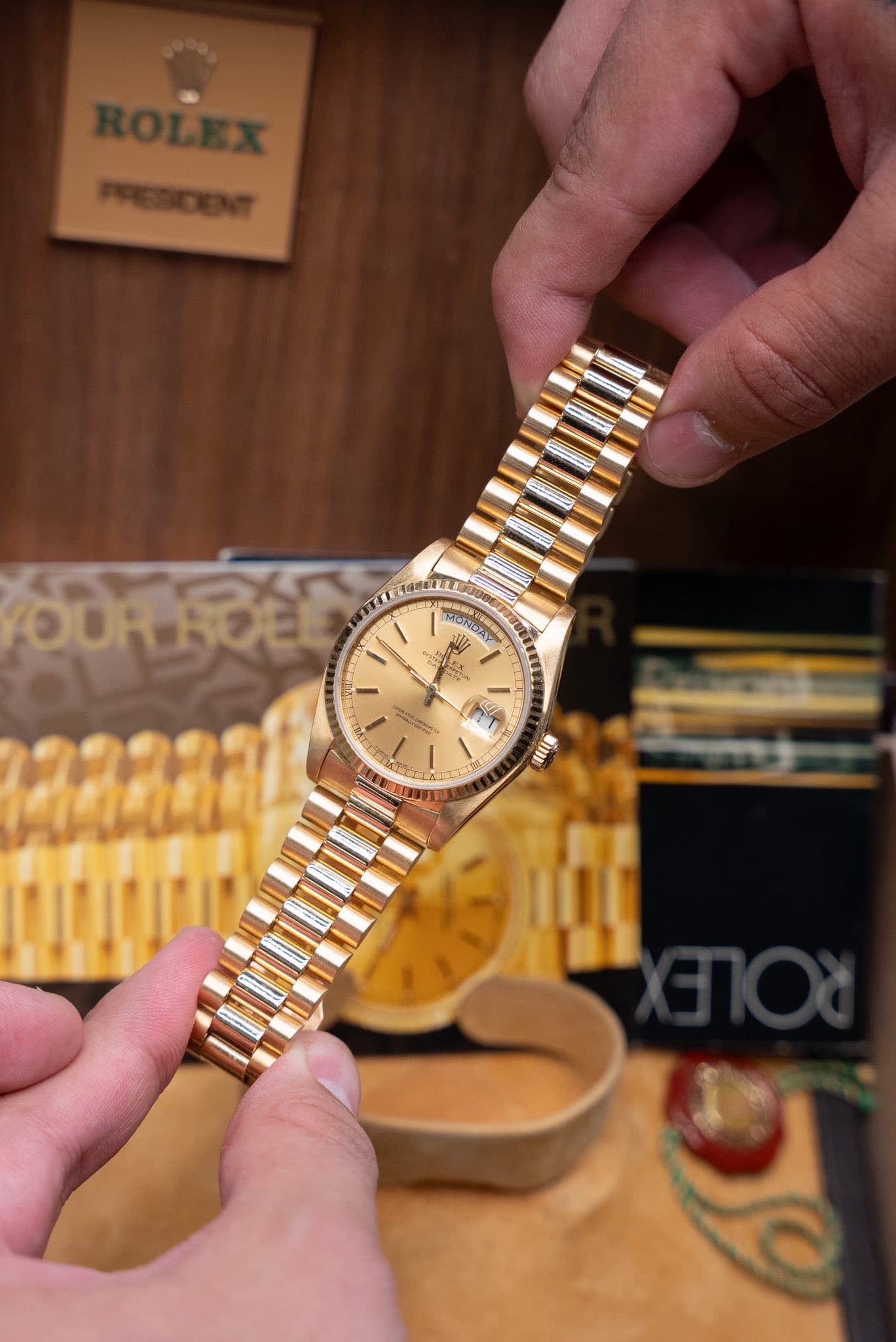 May be an image of wrist watch and text
