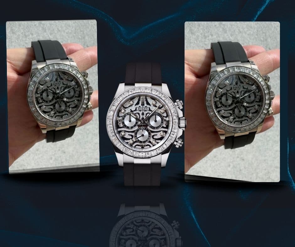 May be an image of wrist watch and text
