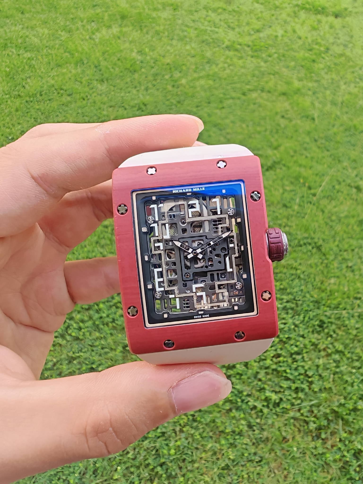May be an image of digital watch and text