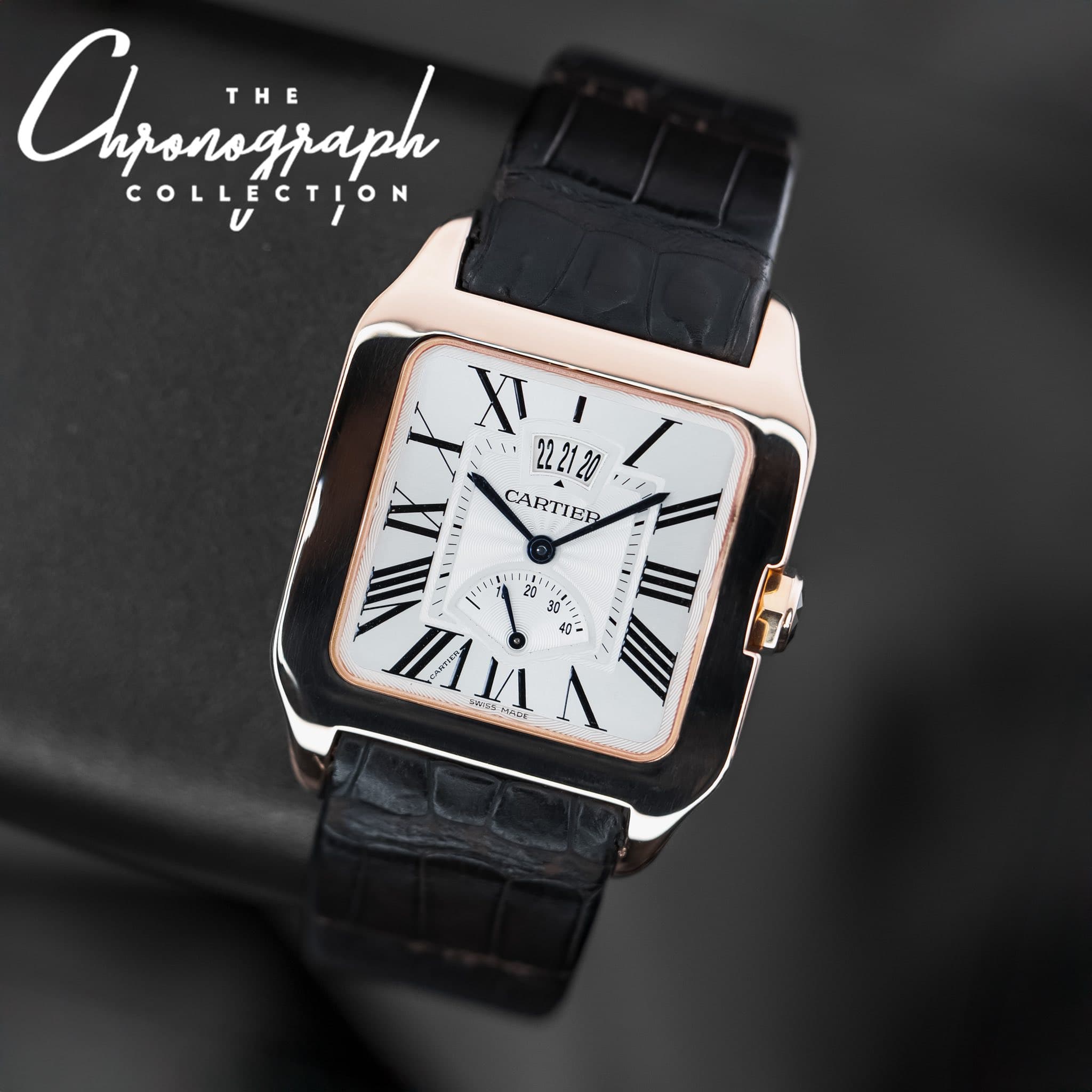May be an image of wrist watch and text that says 'Cranijaph nponograph T THE COLLECTION K XI I ١١١ XIII I IX TBUE CARTIER NII T AM 30 I 20 40 II VT DY A III'