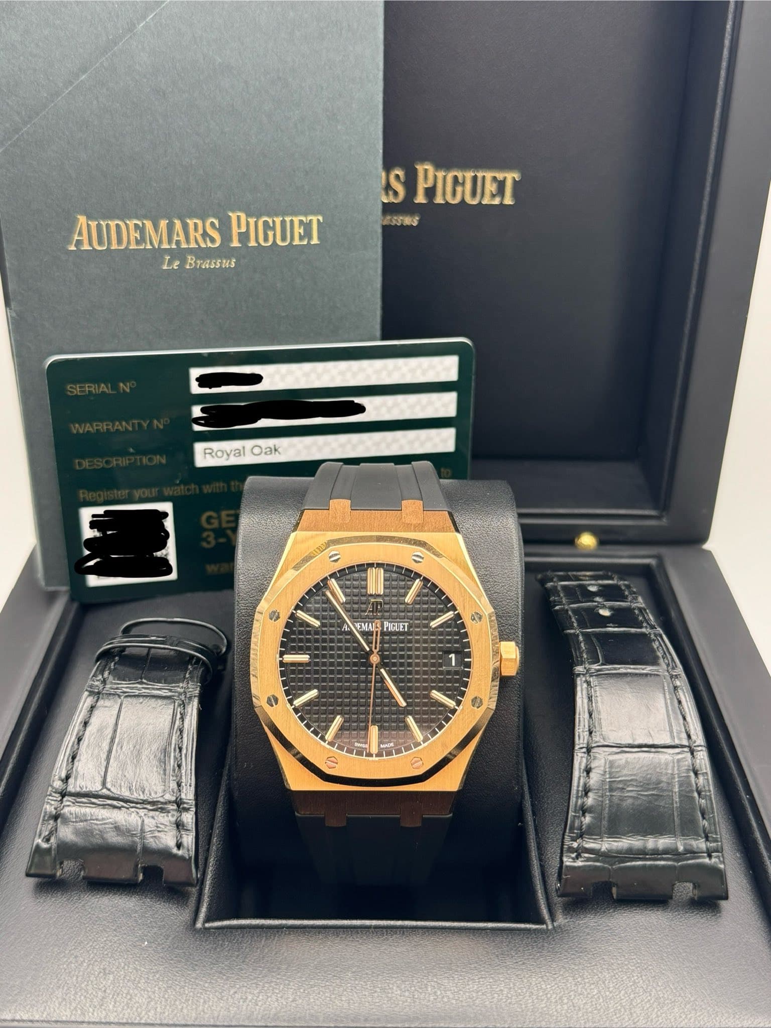 May be an image of wrist watch and text that says 'S PIGUET CSTRS AUDEMARS AUDEMARSPIGUET PIGUET LeBrassus Le Brassus Royal Oak = EMA PIGUET 숲 1'