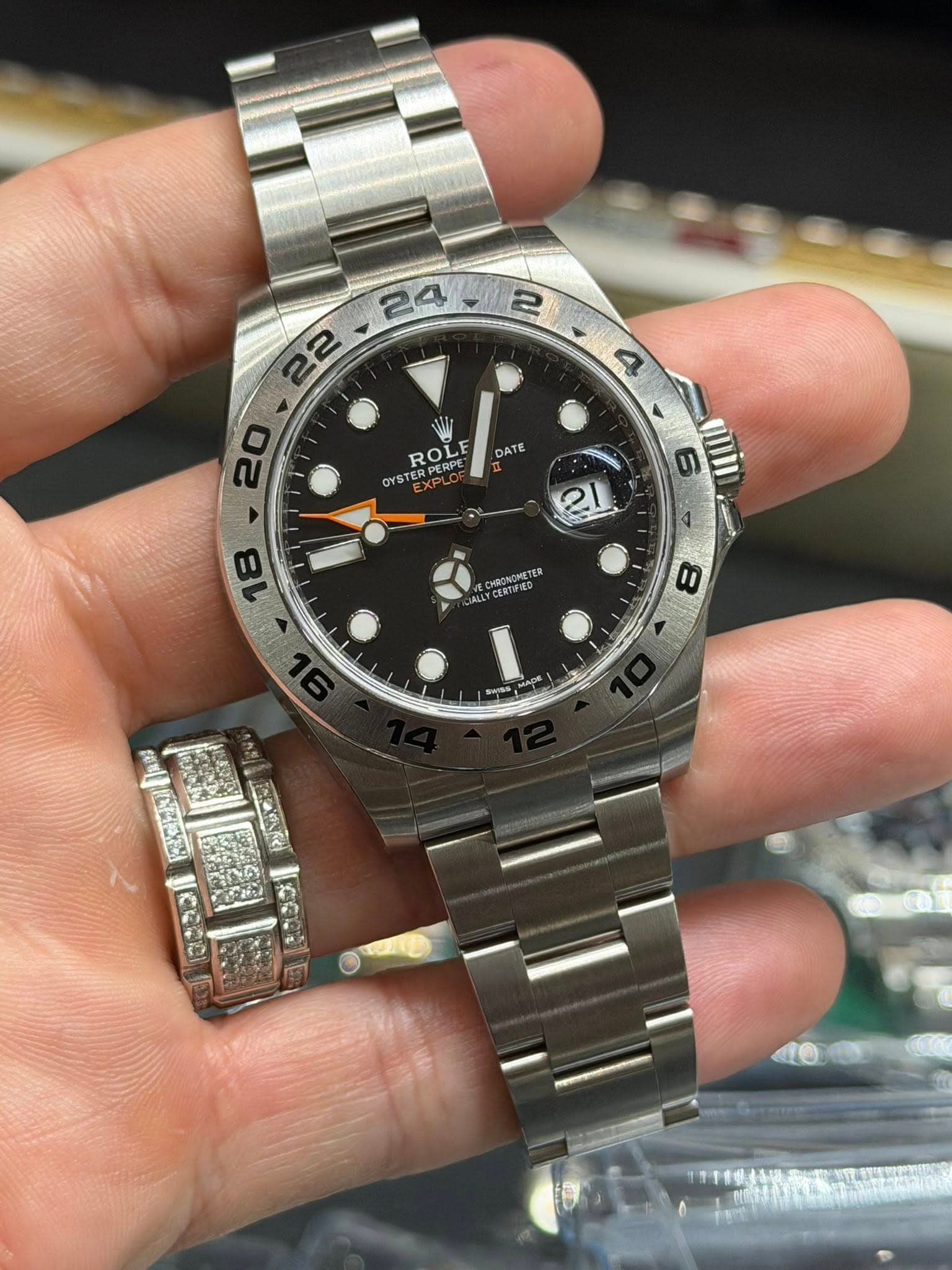 May be an image of wrist watch and text