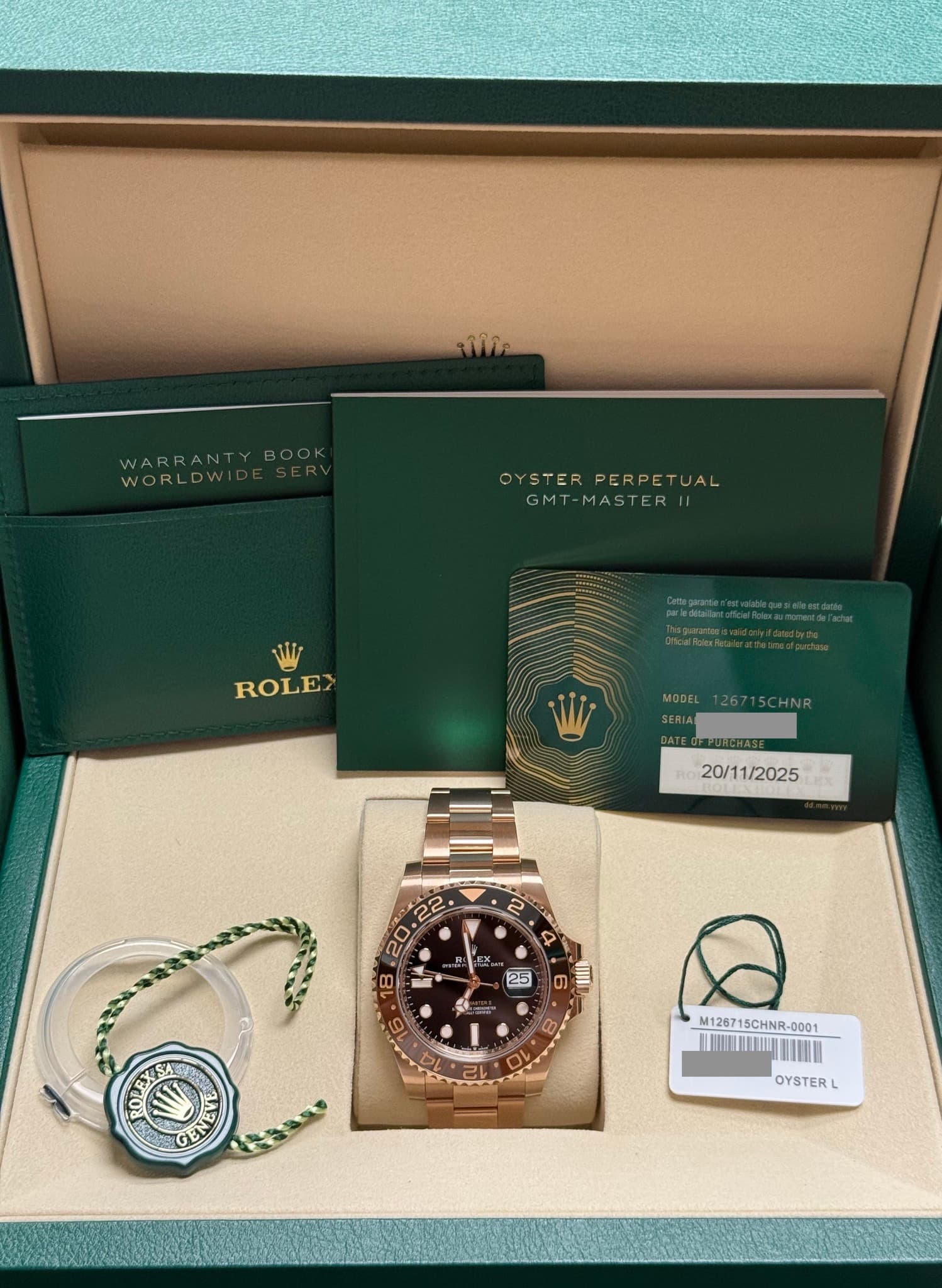 May be an image of wrist watch and text that says 'sifne WARRANTYBOOK BOOK WARRANT WOR WORLDWI LDWI OYSTER PERPETUAL OYSTERPERPETUAL UAL GMT-MASTERII TER GM ROLEX Ttspurartac…