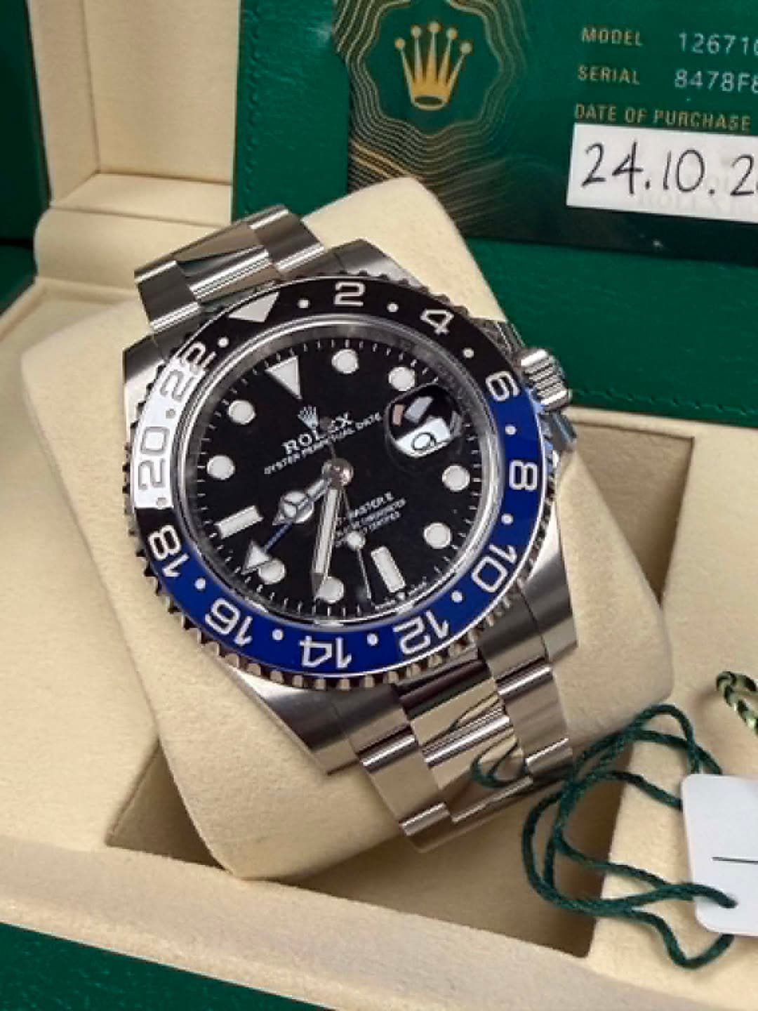 May be an image of wrist watch and text that says 'MODE 12671 8478F ROLSX 。 '