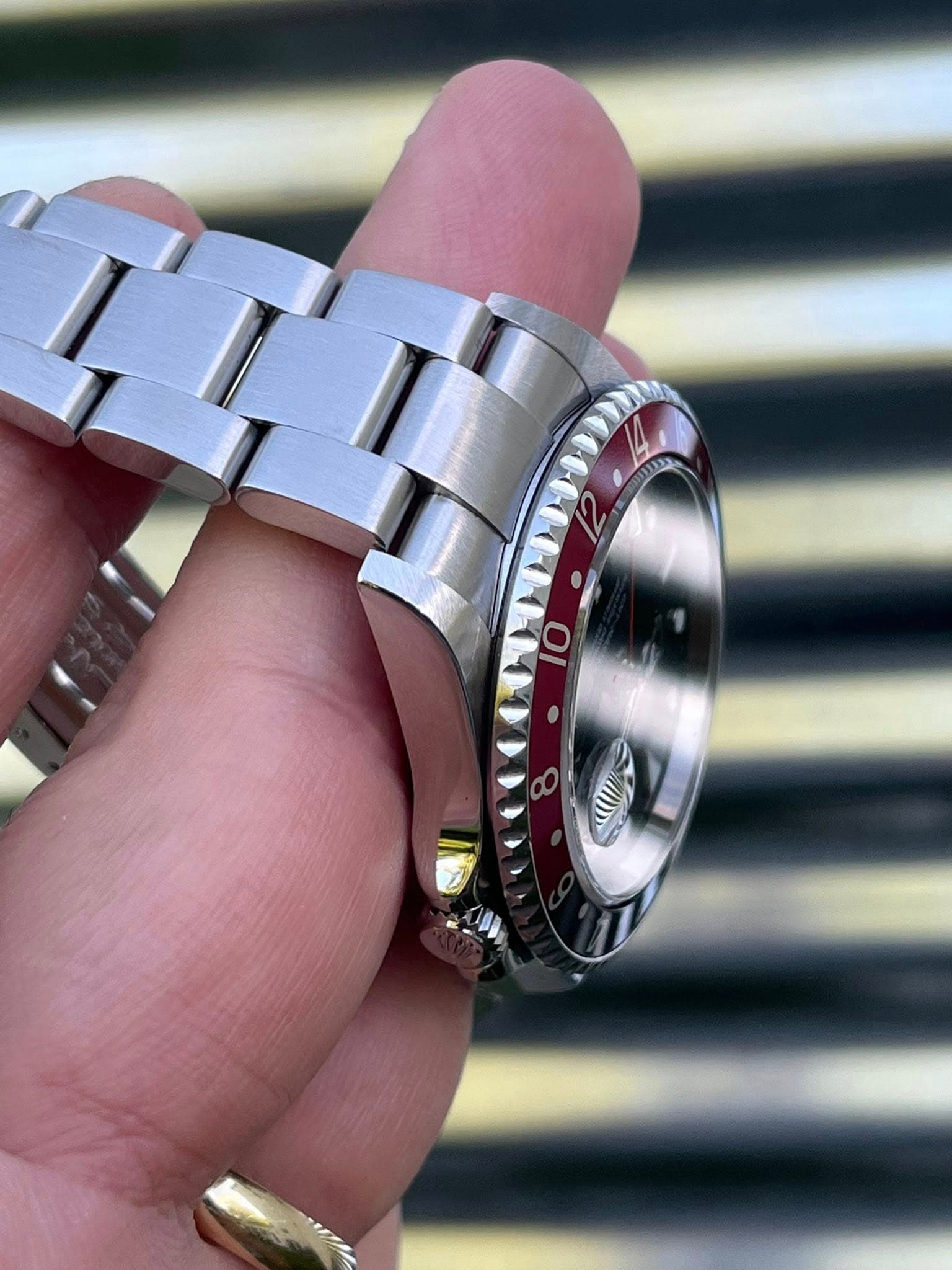 May be an image of wrist watch