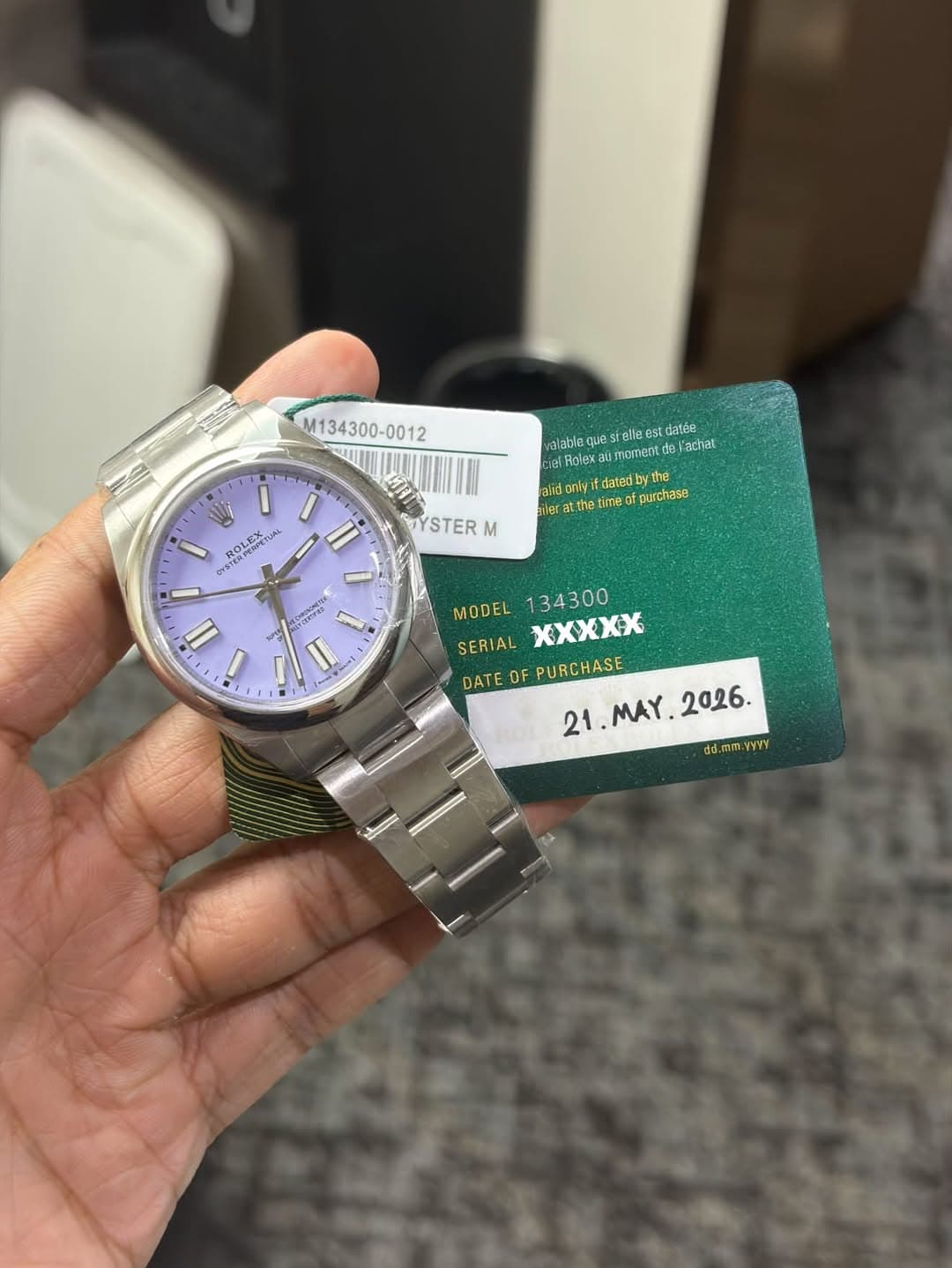 May be an image of wrist watch and text that says 'M134300- た三1日 alahie ques sielle ciel Holex moent el'schar alid อณ anlyif datedby ailer t:the ime purchase W CTE TERPEROETUA…
