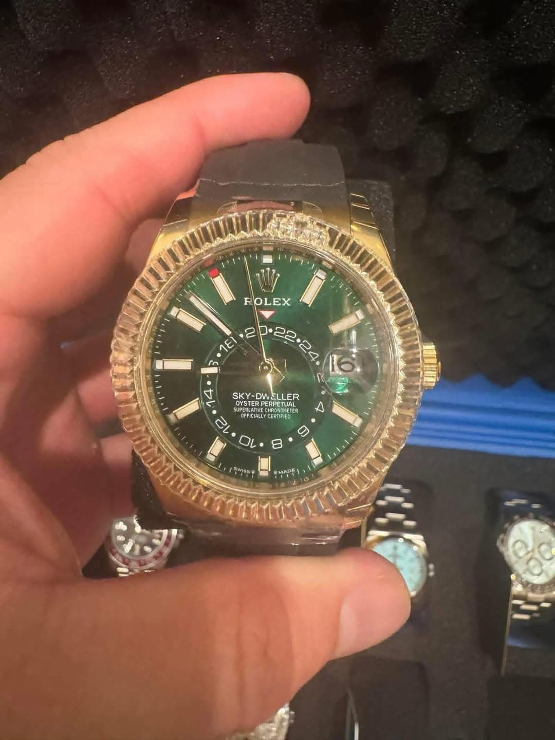 May be an image of digital watch and text