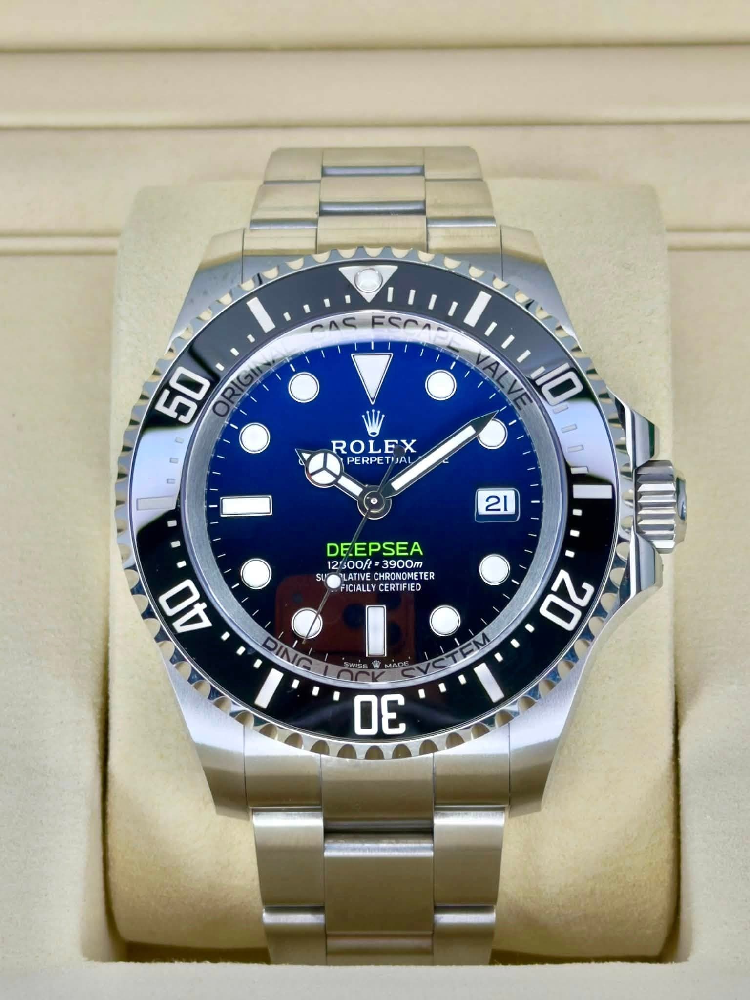 May be an image of wrist watch and text that says ' ROLEX PERPETIAL ETUAL PJAL 21 DE.EPSEA 12'00ft LATIVE CHRONONET NDONONETE ER -3900m SU LATIVE FICIALLY FICIALLYCERTIFIED…