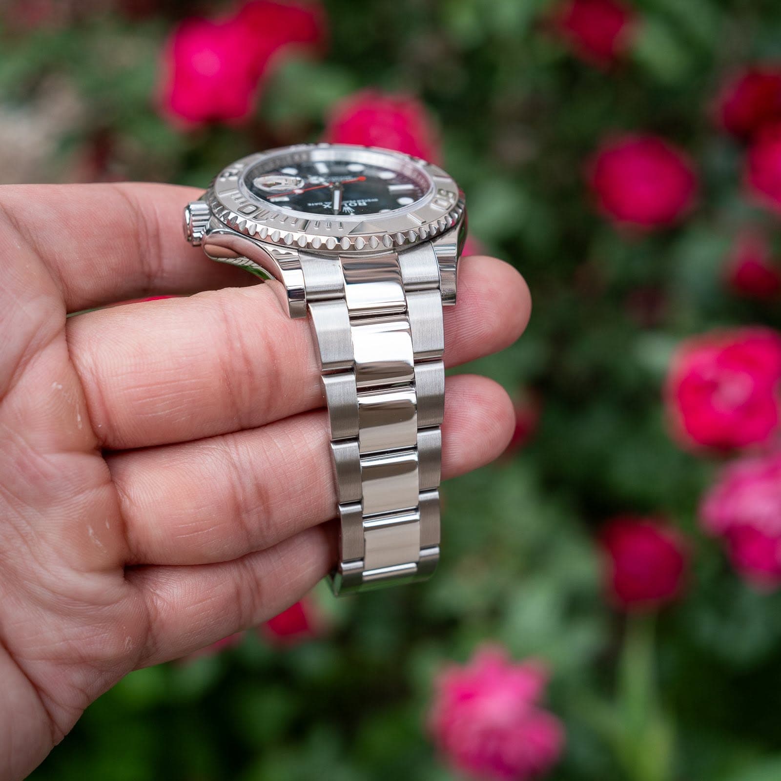 May be an image of wrist watch