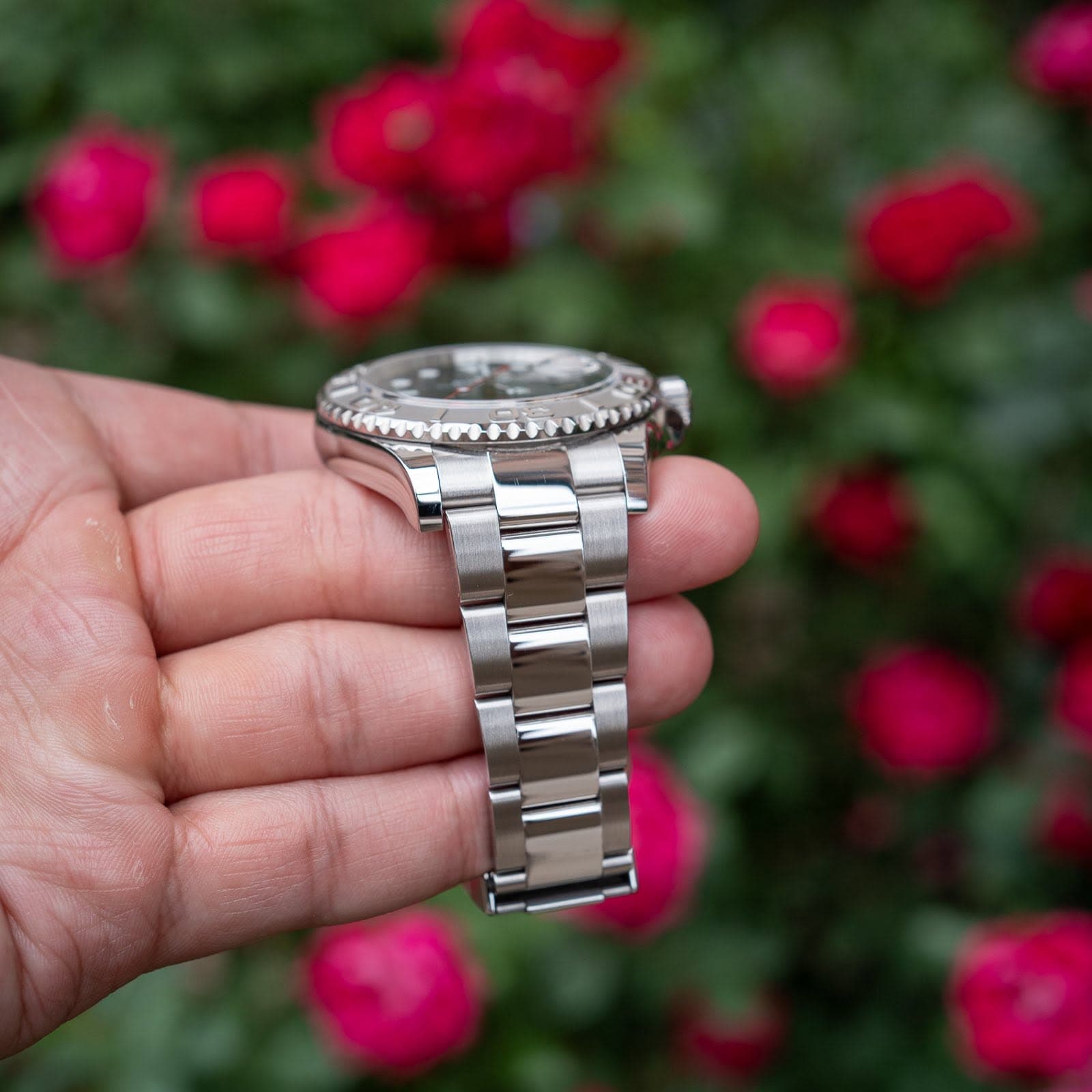 May be an image of wrist watch