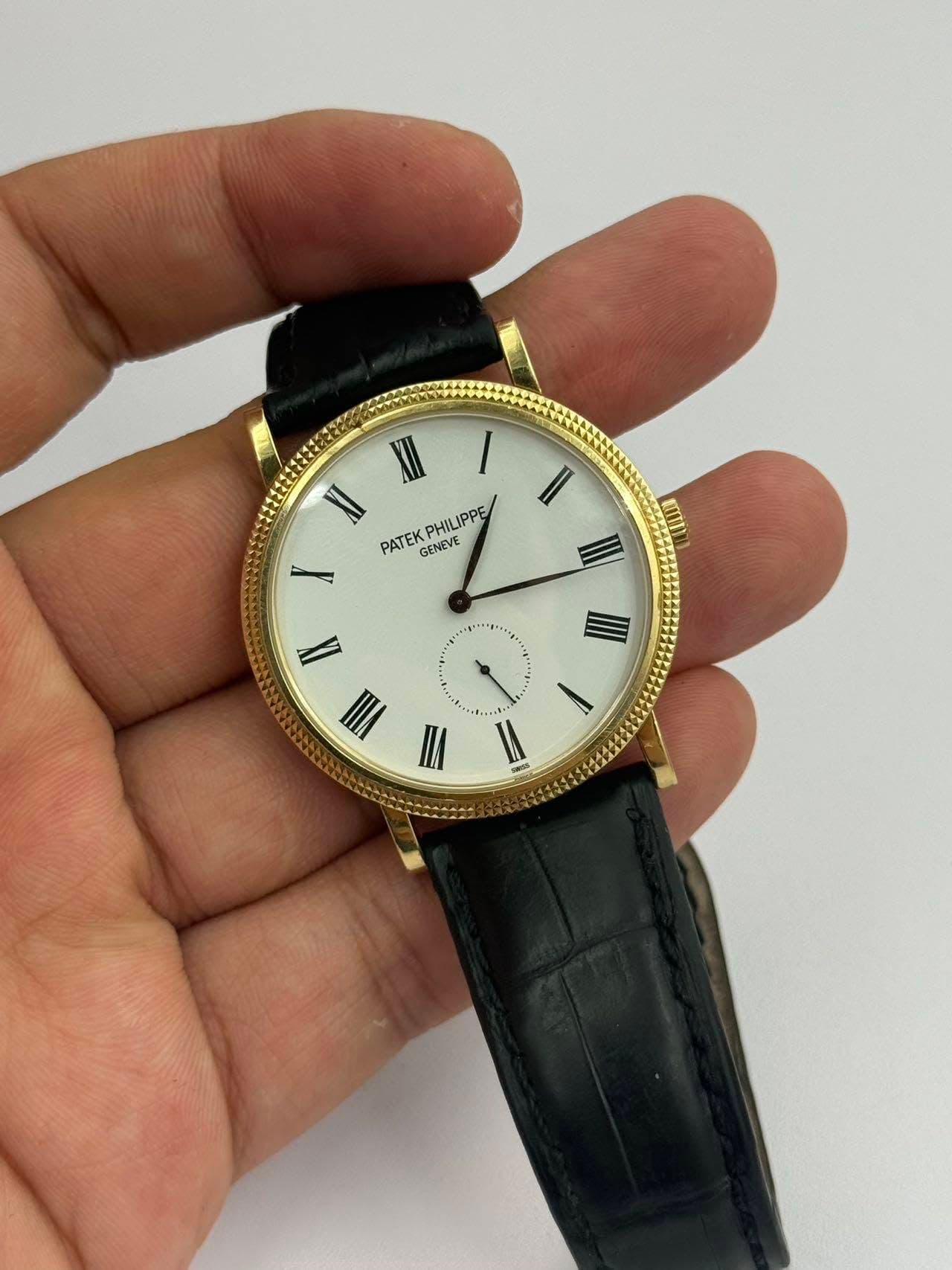 May be an image of wrist watch and text that says 'I XI PHILIPPE PATEK GENEVE II VII VI I 一'