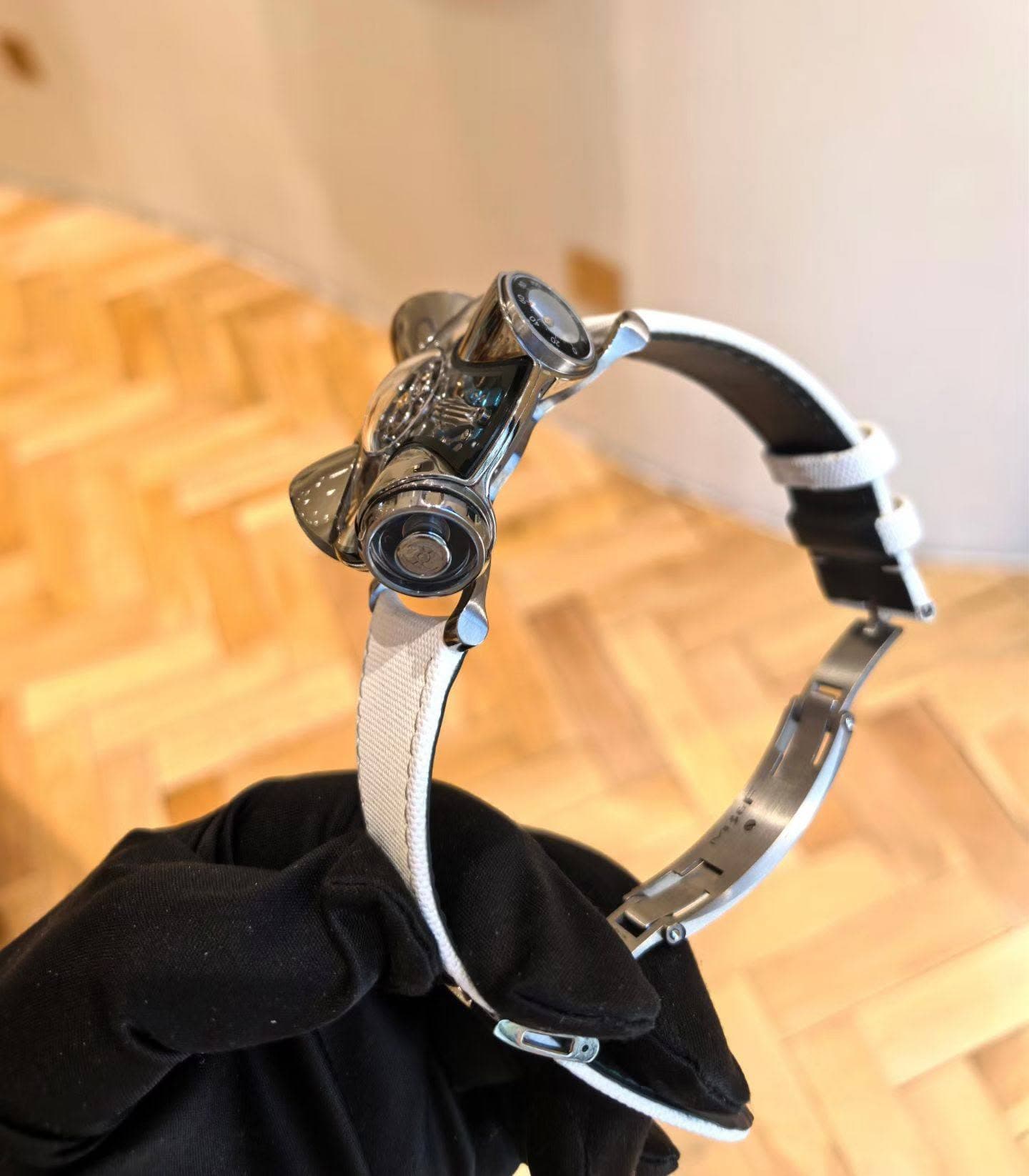 May be an image of wrist watch