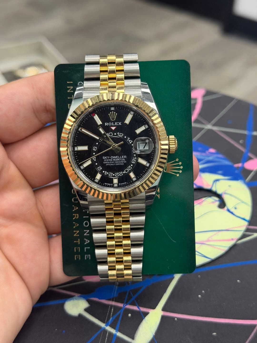 May be an image of wrist watch and text that says 'S ROLEX ٧ 4 میرن OWELLL NE LLEK E1 함 2 ก ก さ 212 Ci2r wapt'