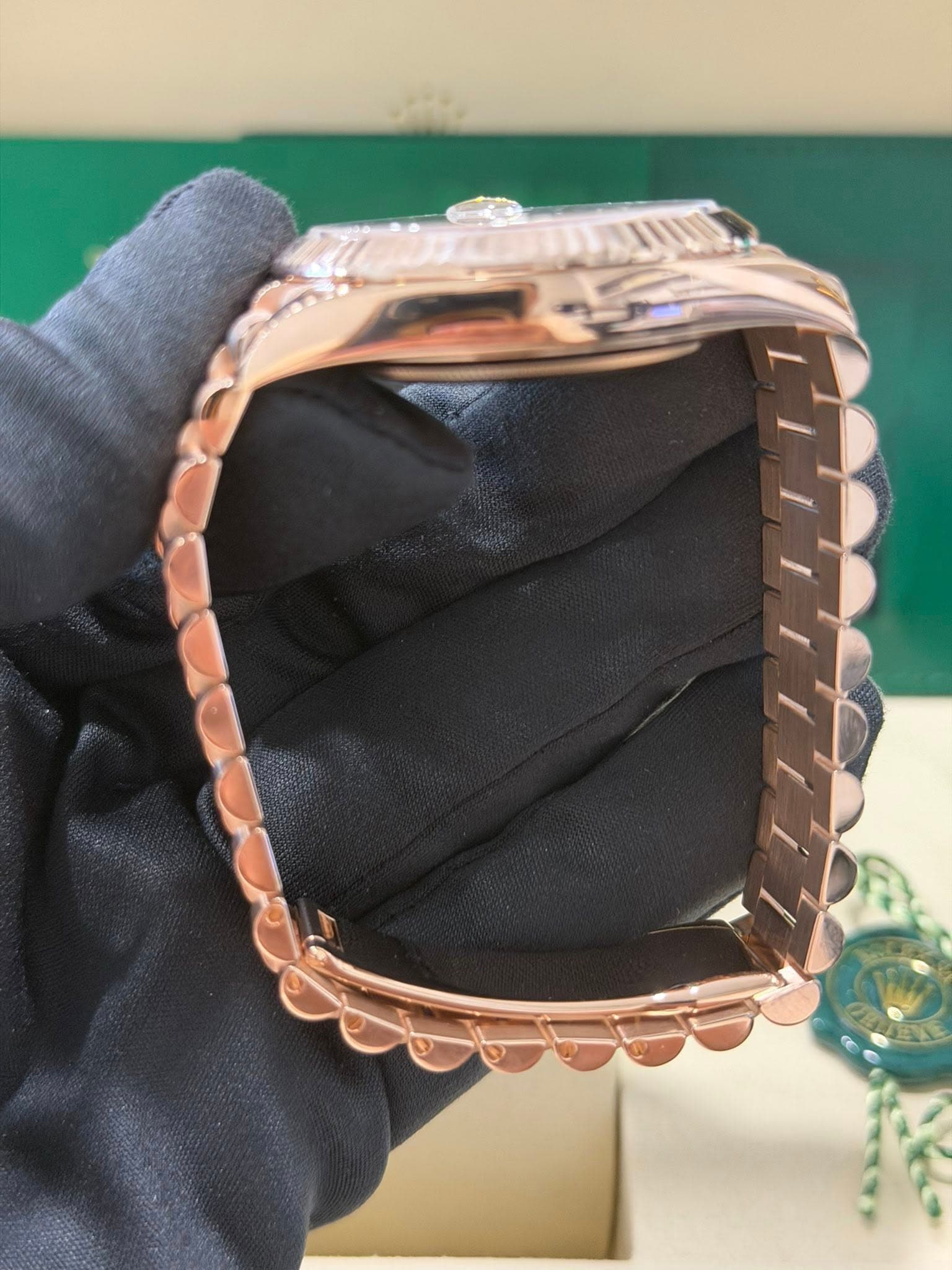 May be an image of wrist watch and jewelry