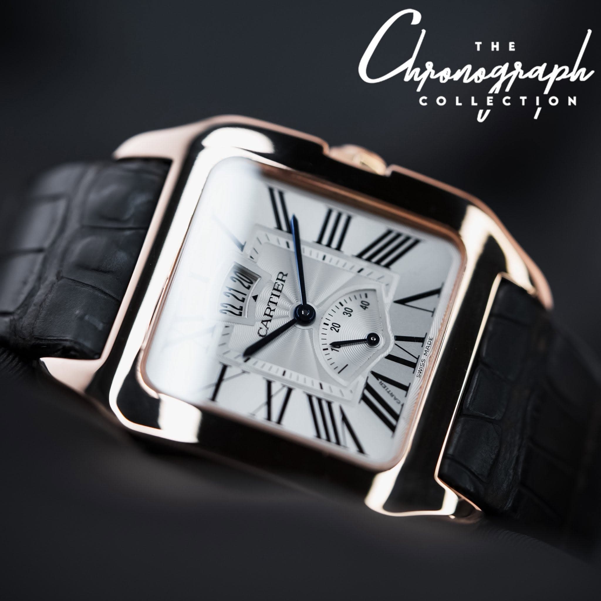 May be an image of wrist watch and text that says 'Aljanszjaph THE COLLECTION COLLEC IIII U2120 CARTIER = HAR SWPISS I S'