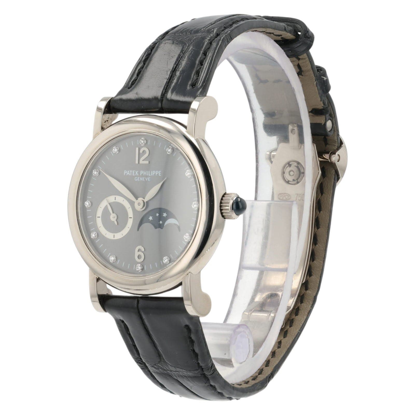 May be an image of leather, digital watch and text that says '0 @ ශ්රා 12 PATEK PATEKPHILIPPE PHILIPPE GEMI EMEVE VE の ) ॐ 3 นท d R 6 ကြု် 8'