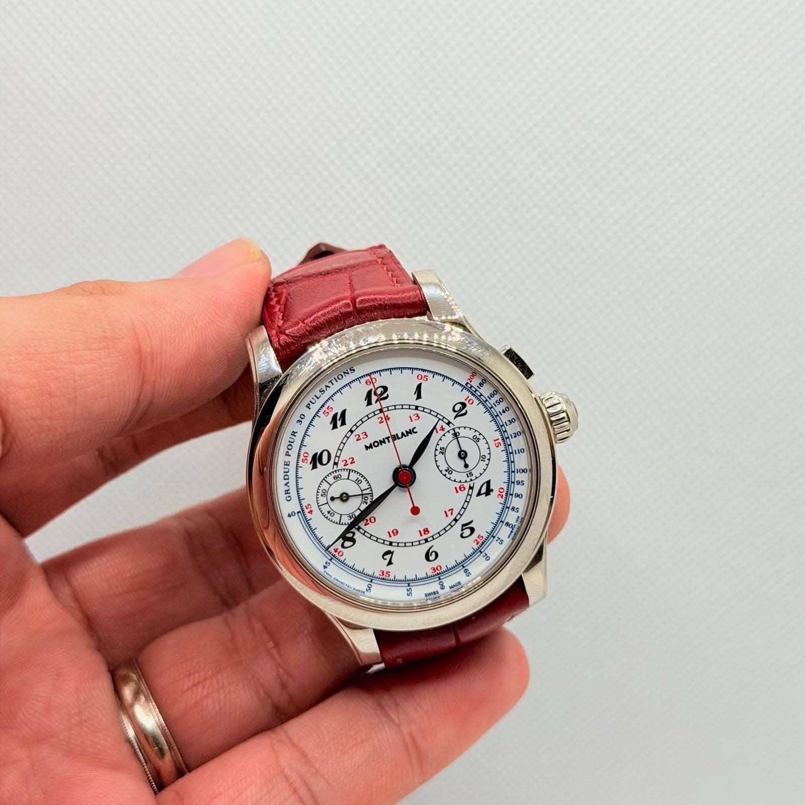 May be an image of wrist watch and text