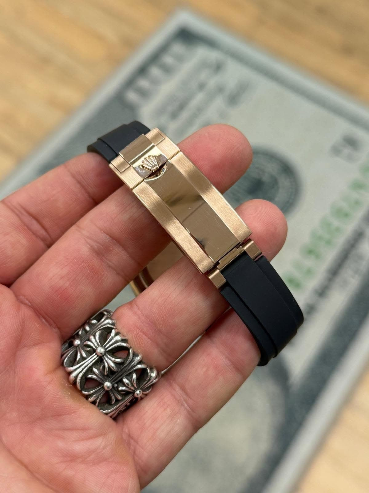 May be an image of wrist watch