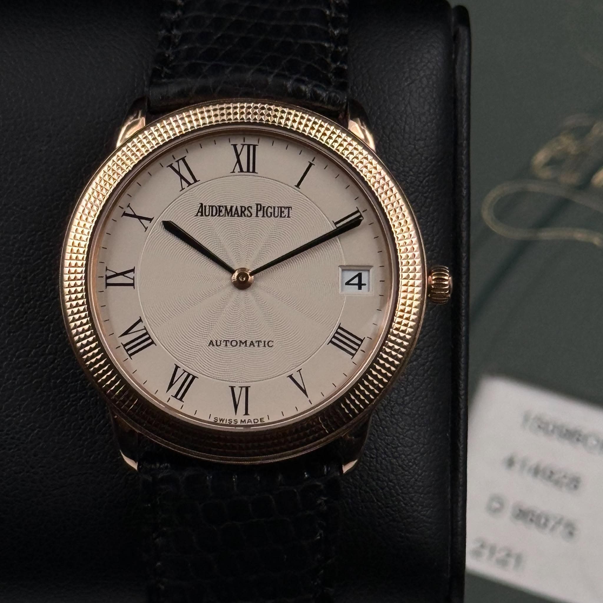 May be an image of wrist watch and text that says 'Ι XII AUDEMARS AUDEMARSPIGUET PIGUET 4 ነ ΑΟΤOMATΙC TIA IIA m VI lSWs AWESMADE C ΜρΕ FAT ၁၀၀ေ # O '