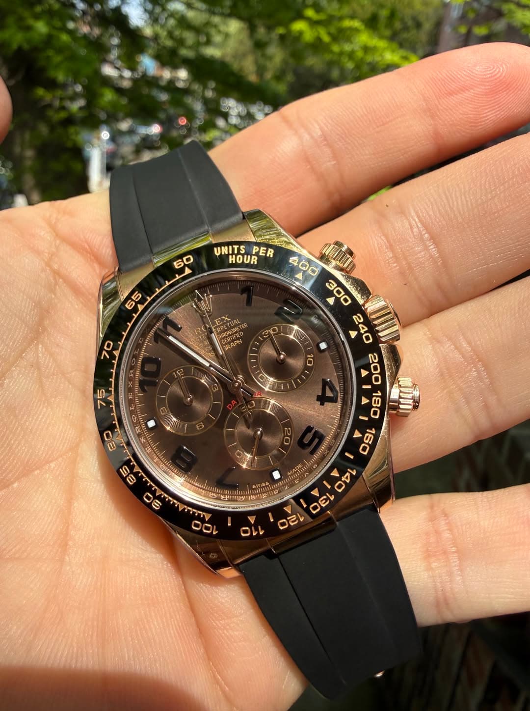 May be an image of wrist watch and text