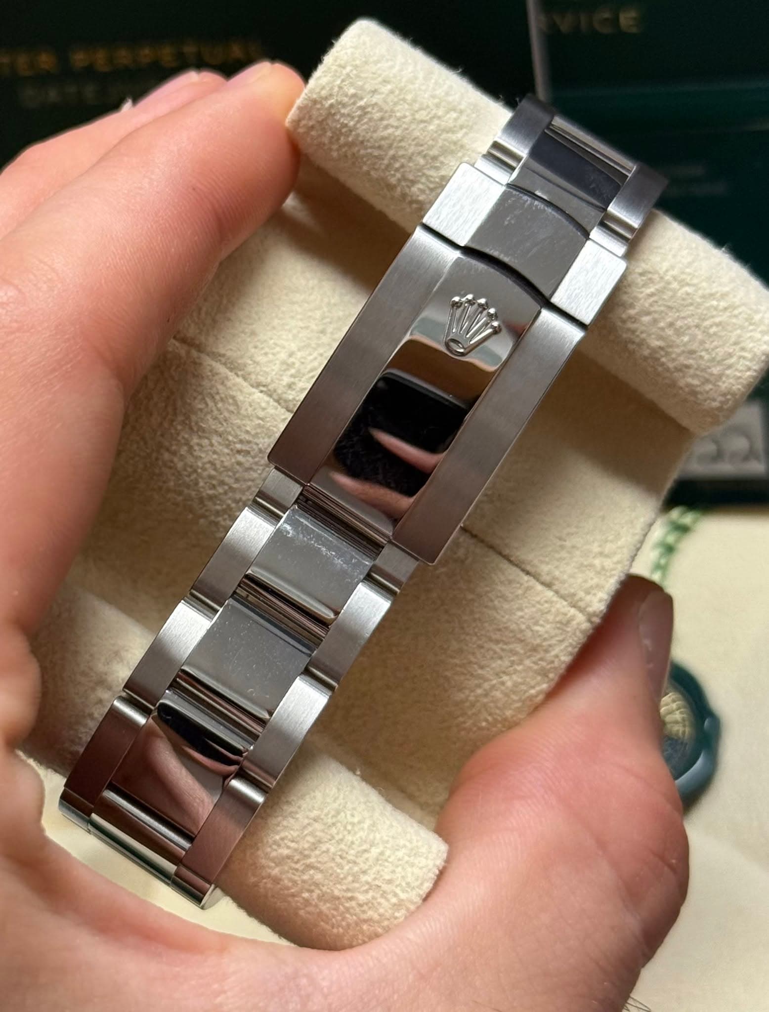 May be an image of wrist watch