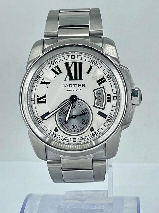 May be an image of wrist watch and text that says '50 X XI XII CARTIER II 10 AUTOMATIC IX 3 4ကလ က က II 2 0 mIun 圖四 0t 30 5 SWISS MADE L25 DE'