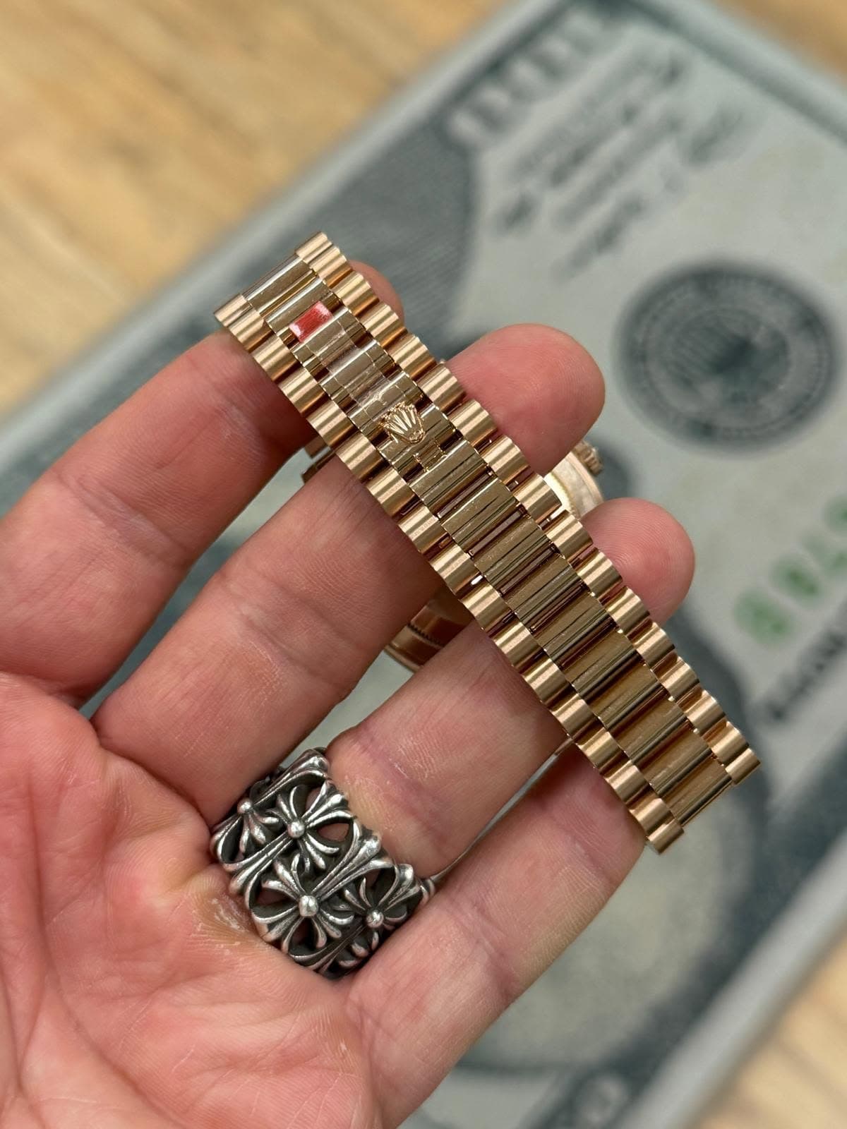 May be an image of wrist watch