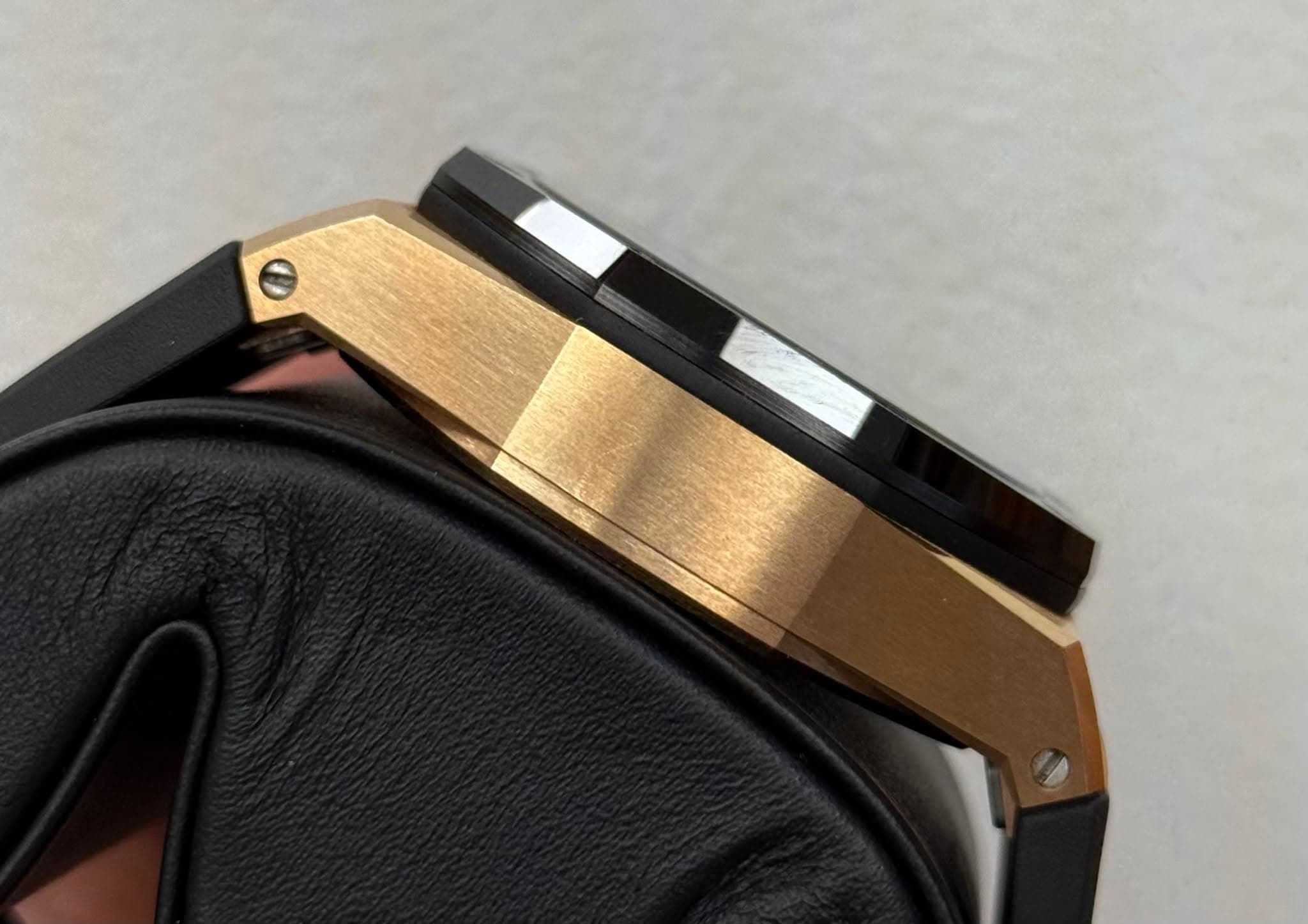 May be an image of wrist watch and leather