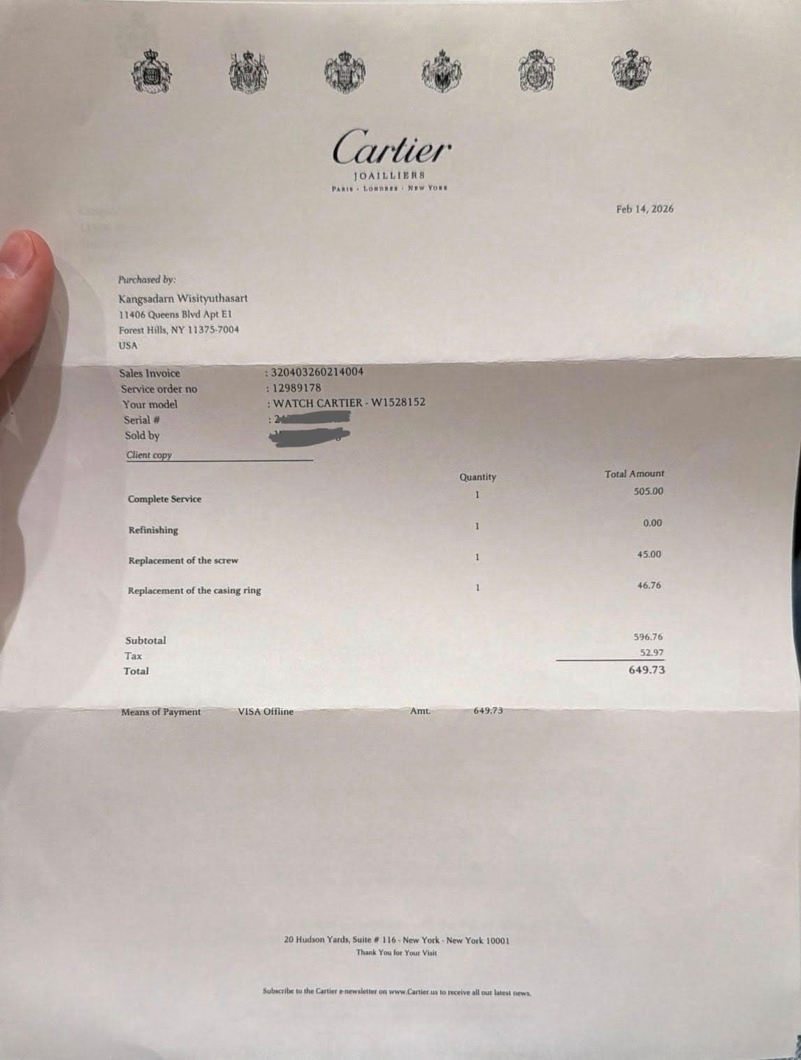 Cartier Tonneau XL