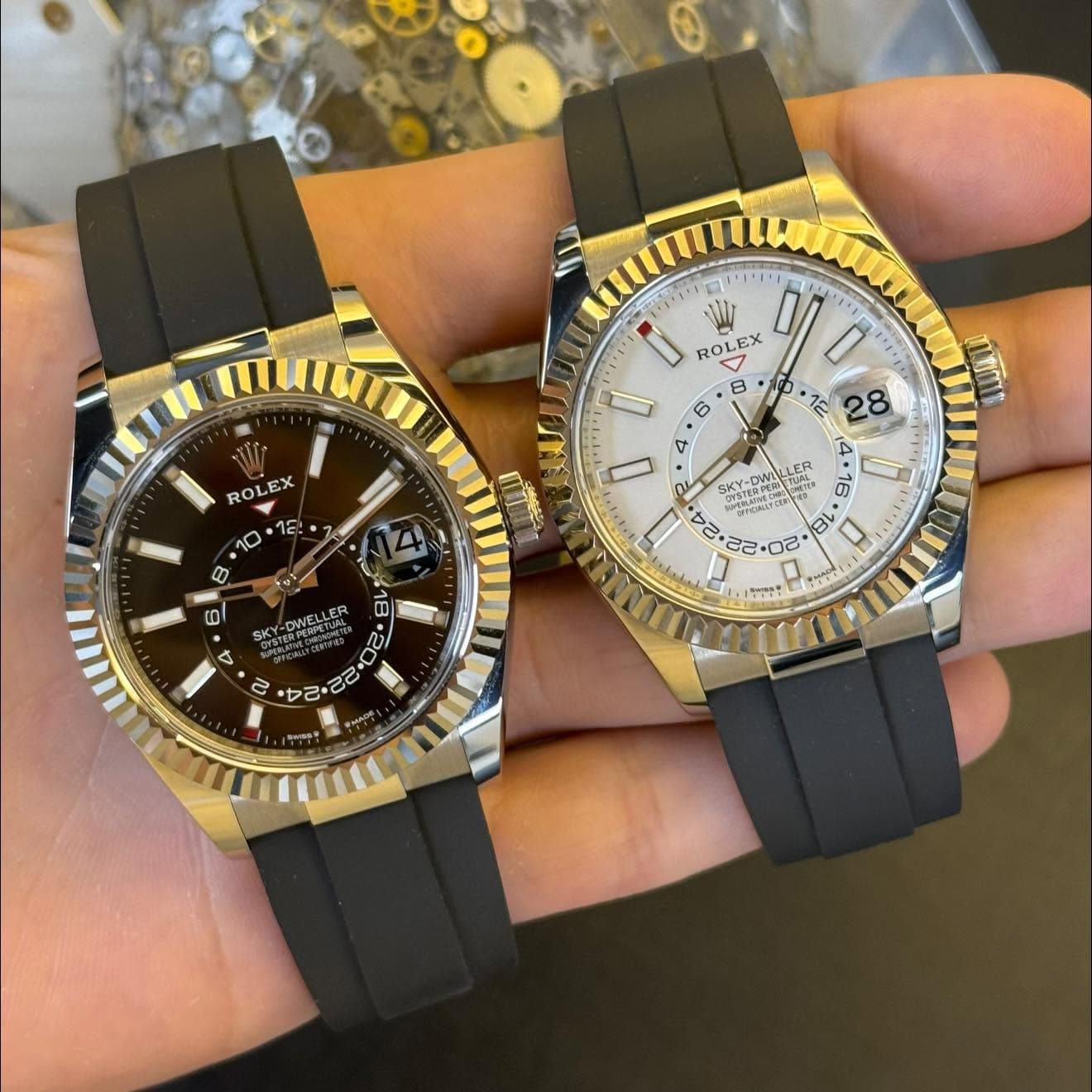 May be an image of wrist watch and text