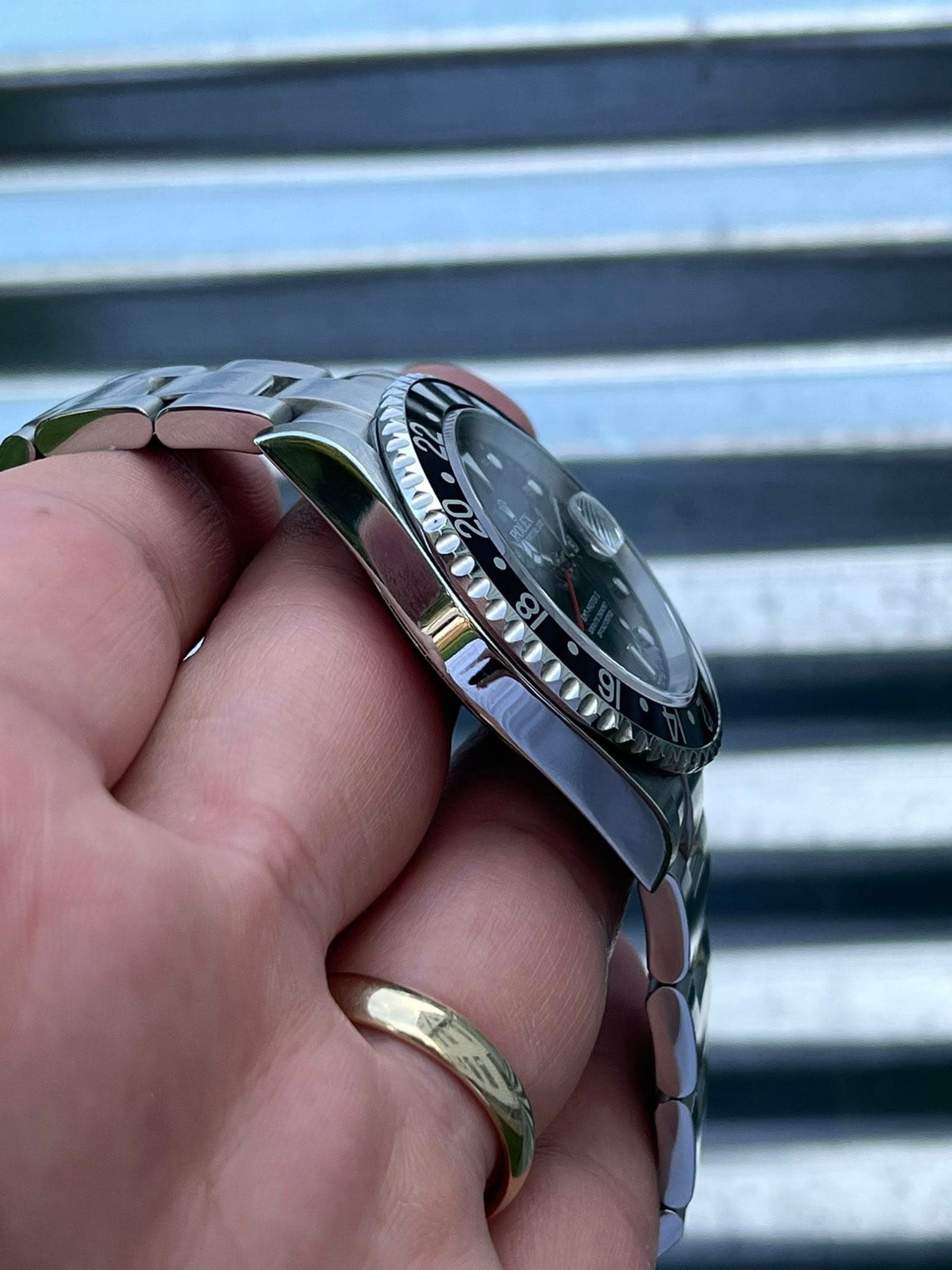 May be an image of wrist watch