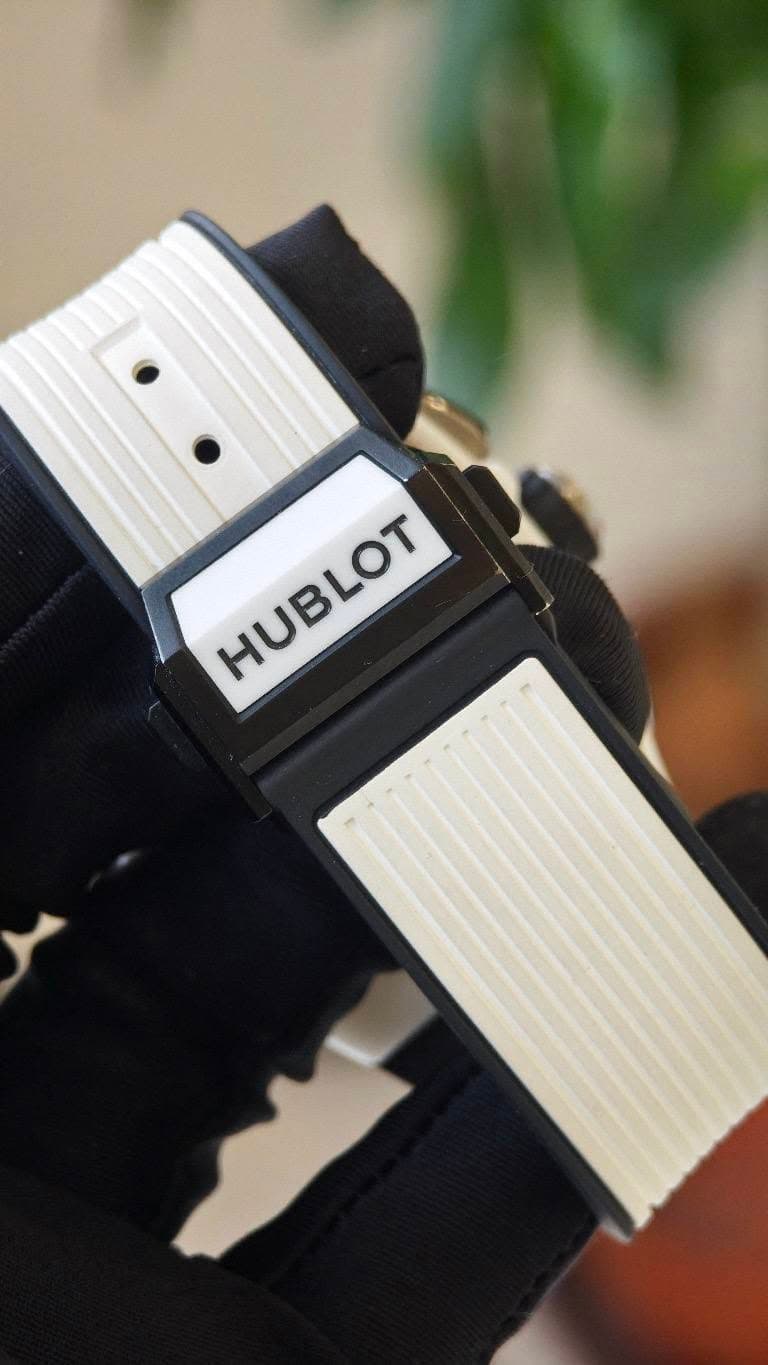 May be an image of digital watch and text that says 'HUBLOT'