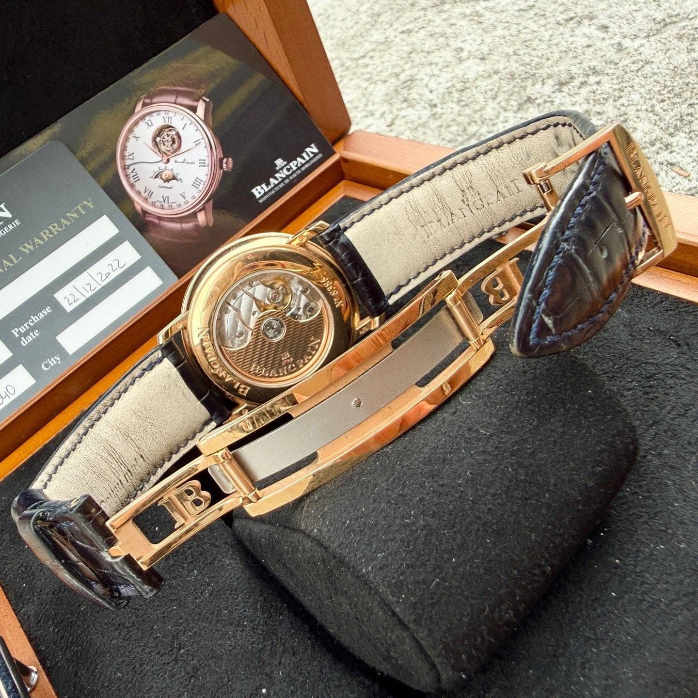 May be an image of wrist watch and text that says 'No V XTI x 1 1 X7 mA IE 4 a G ካሽ IIII BLANCPAIN MANCPAIN PAIN ~ソにム CERIE LWARRANTY WARRANTY AL >2=22 22 Pur Purchase nase date…