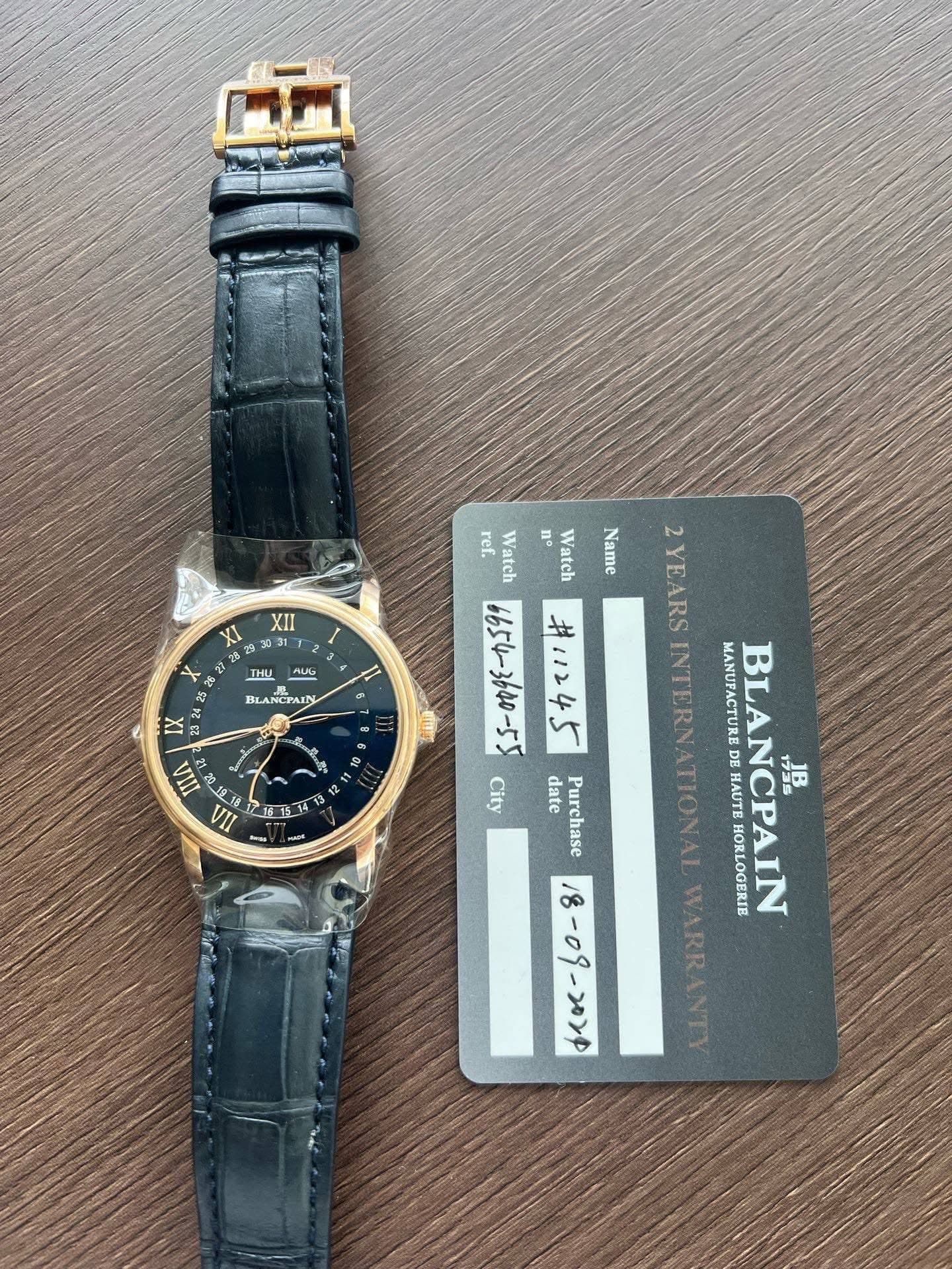 May be an image of digital watch and text that says 'XII I 243031 หม 20 BLANCPAIN 3នប ttt 映 แ 한 00 S VI م 615 1 NESS: p: ref. Watch n Wateh Name 2YEARS #11245 MANUFACTURE City…