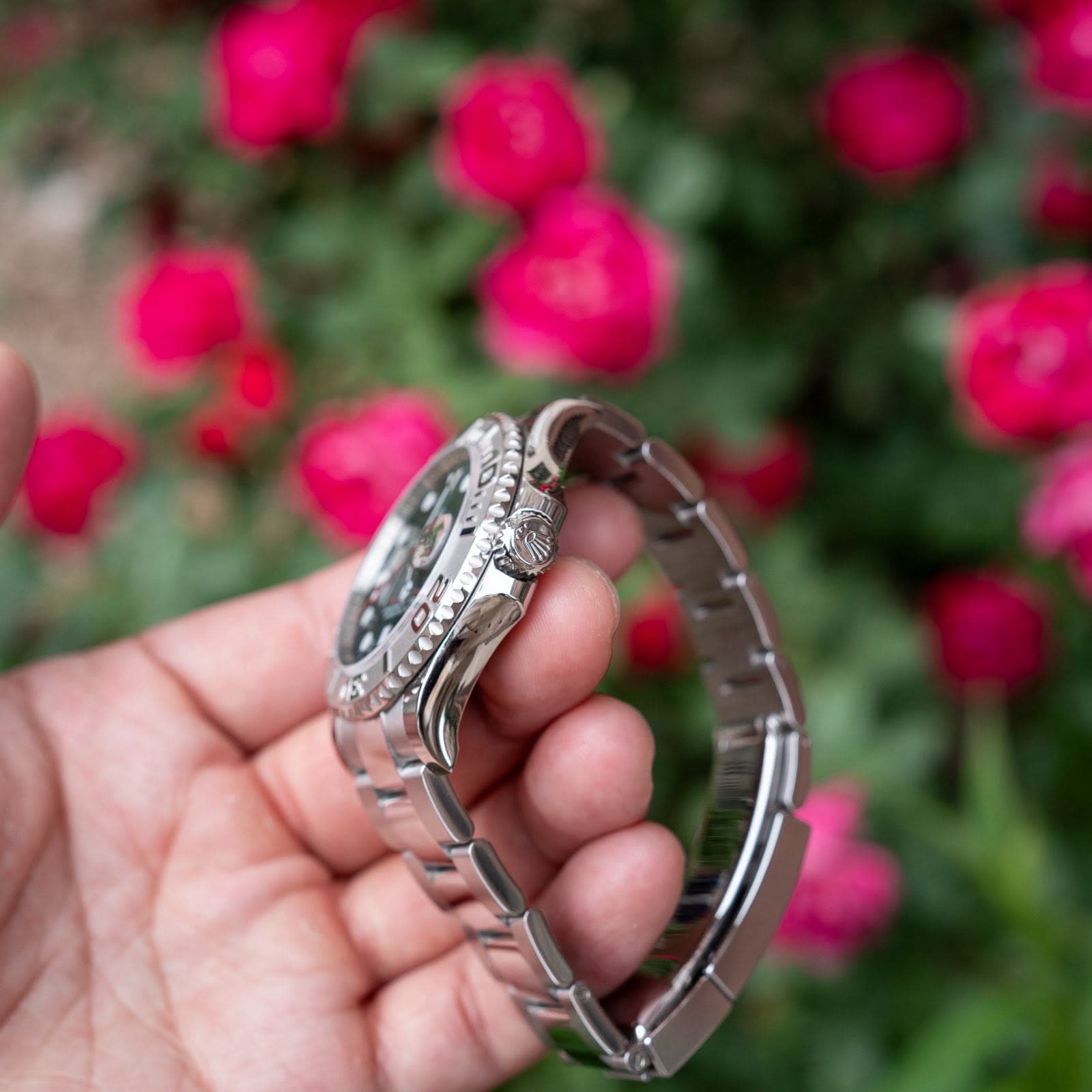May be an image of wrist watch