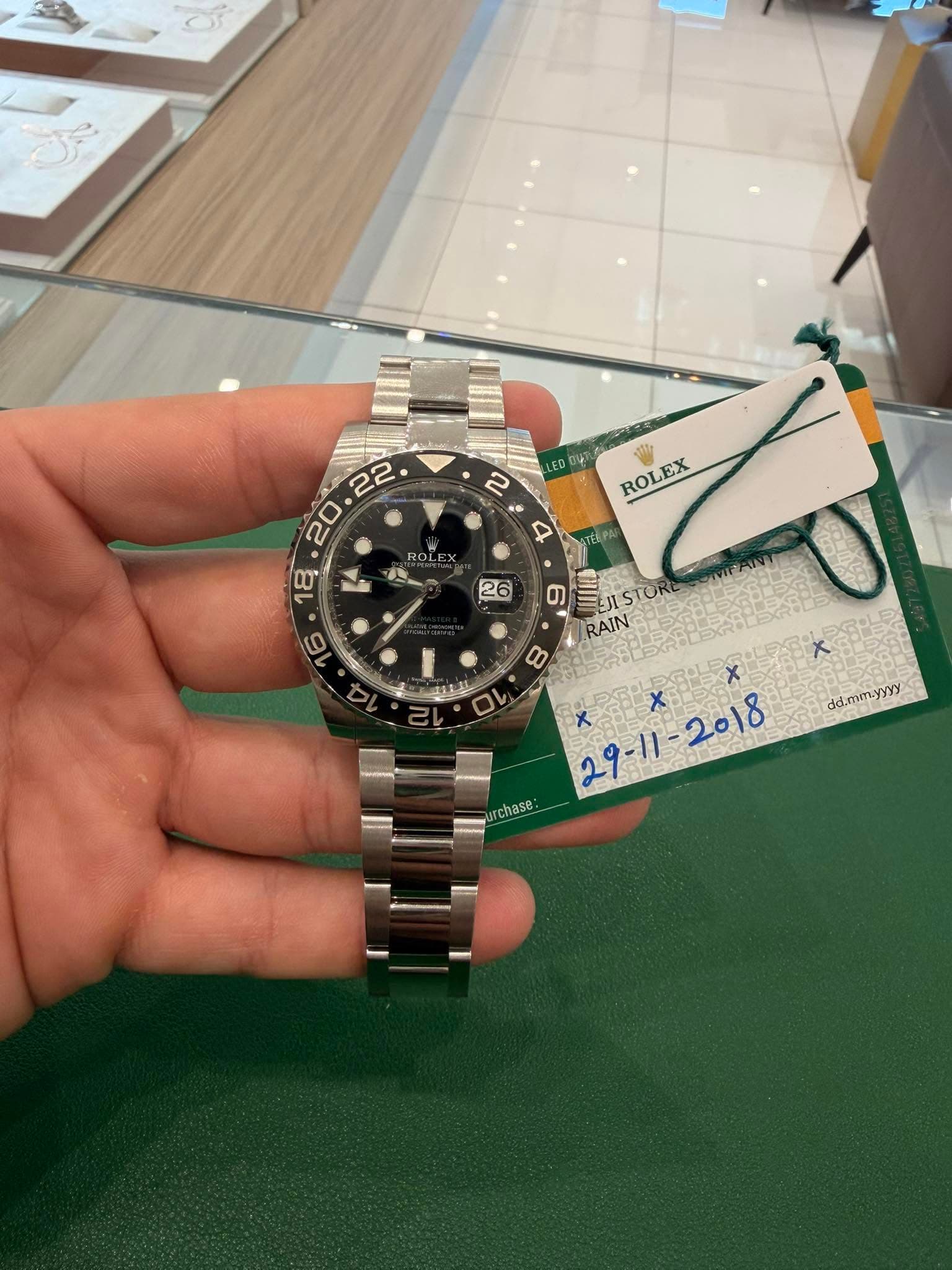 May be an image of wrist watch and text that says '0 DIAT 3 ROL, ROLEX EX a ROLE L CTACPA 26 0ា RAIN VaeeN B X rchase. dd.mm.yyyy'