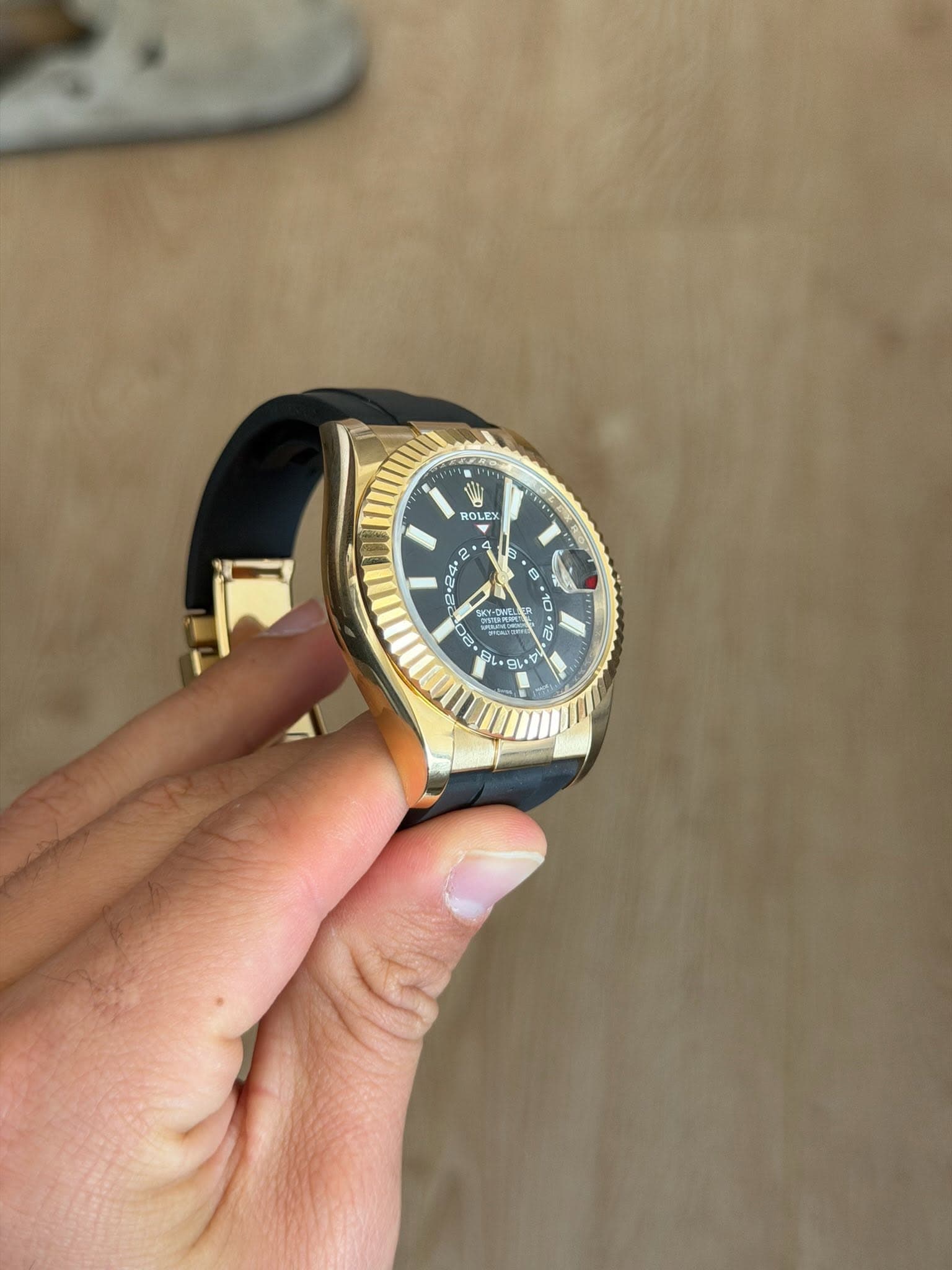 May be an image of digital watch and text