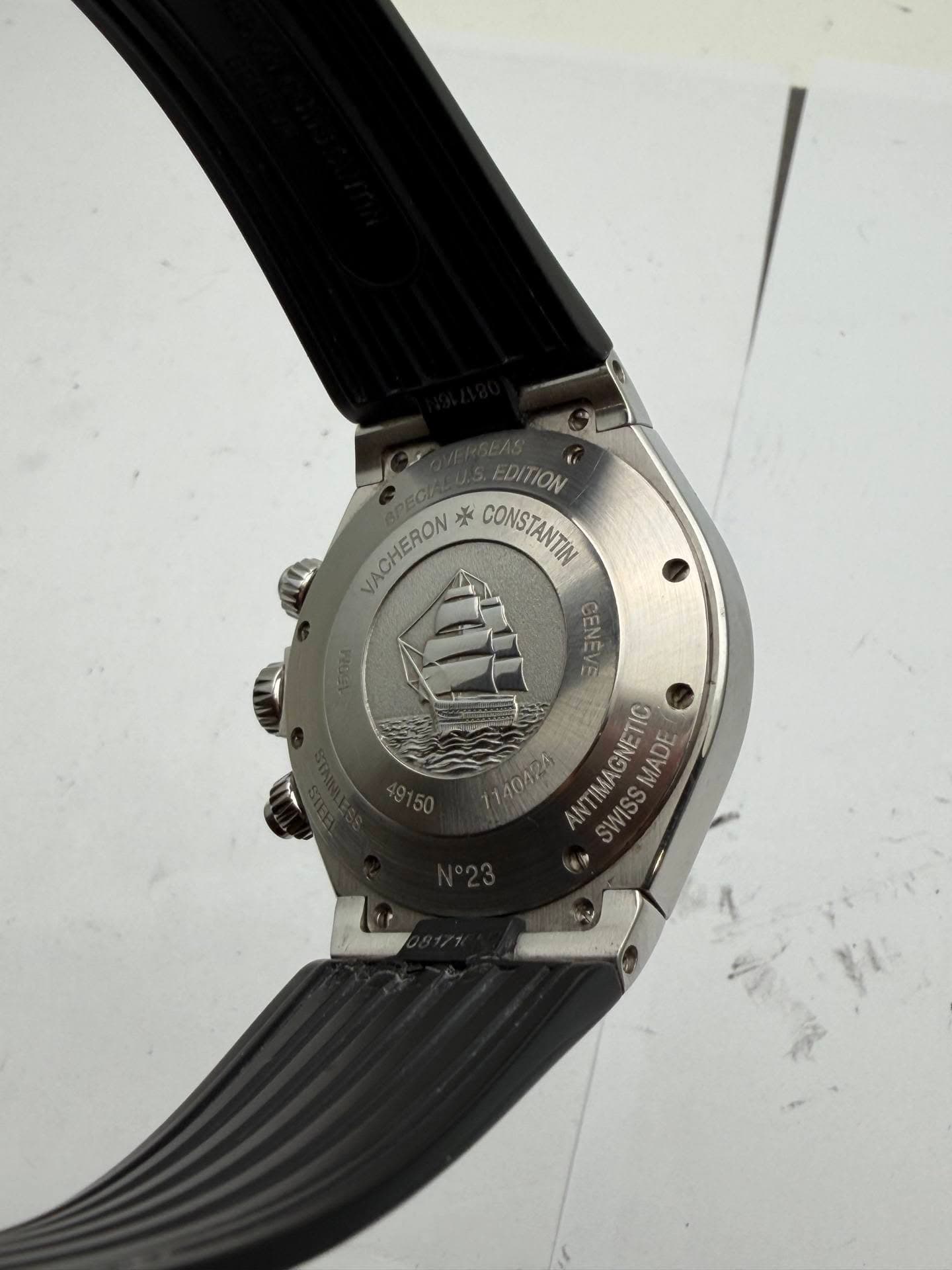 May be an image of wrist watch and text that says 'EDITION VACHERON 米 CONSTANTIN CENEVE 11 140A24 ANTIMAGNETIC SWISSMADE WISS IMAGNETIC MADE AM'