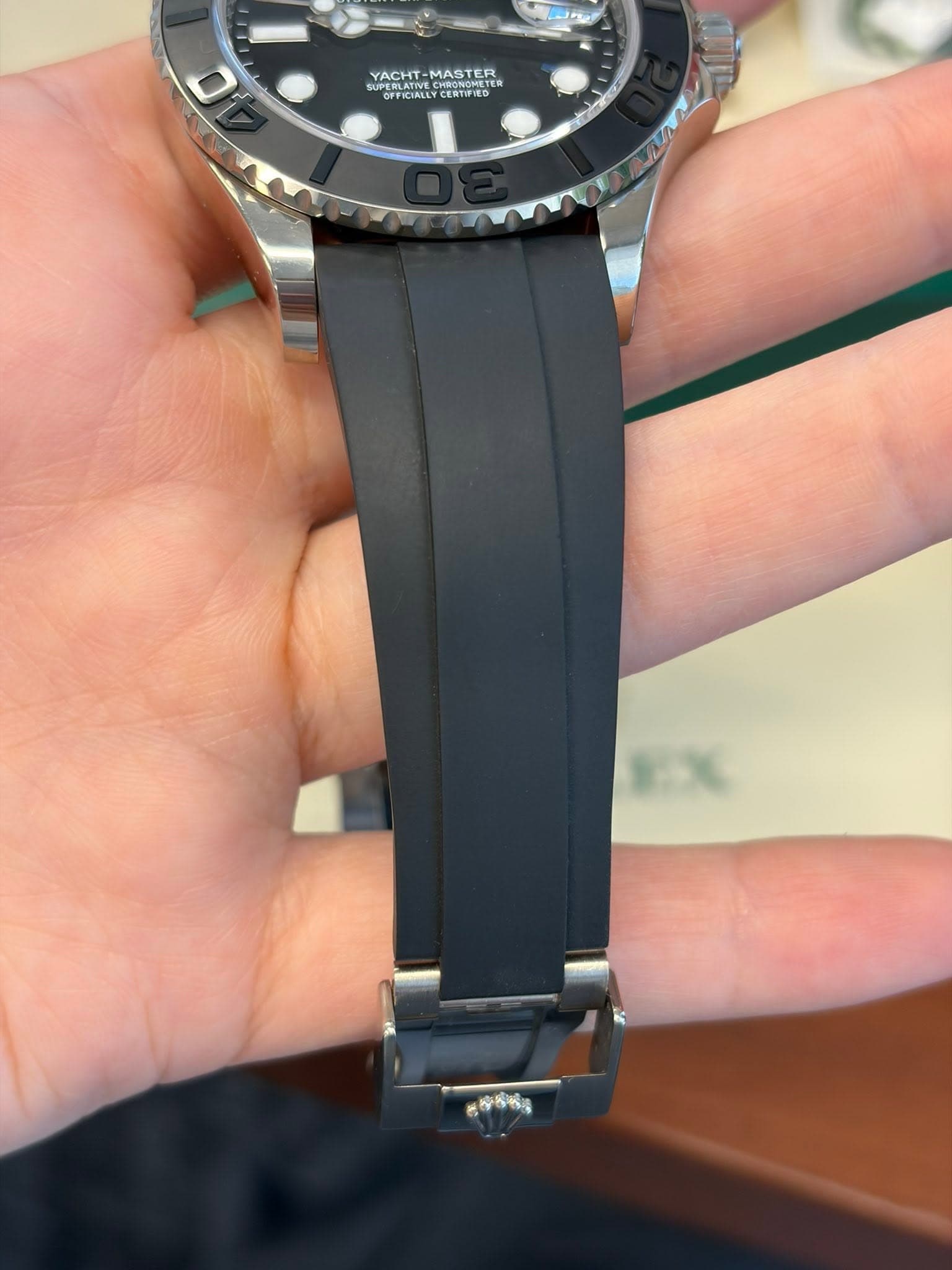 May be an image of wrist watch and text