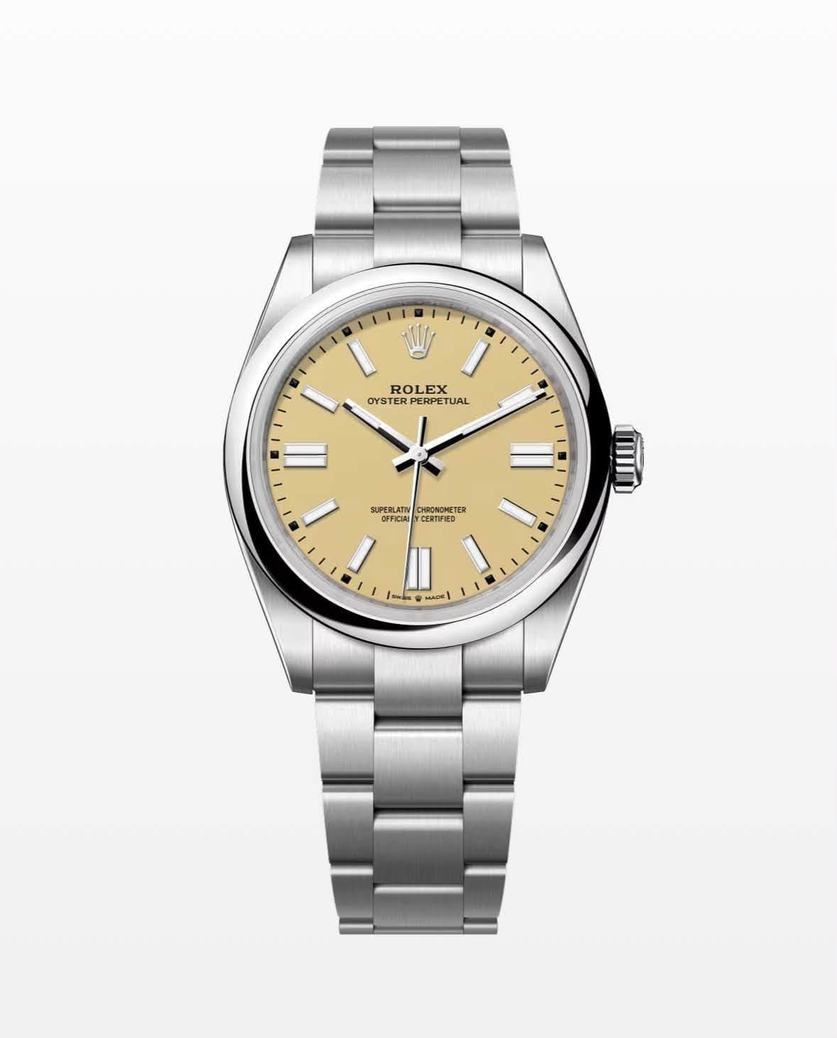 May be an image of wrist watch and text that says 'ROLEX OYSTERPERPETU OYSTER PERPETUAL SUPERLATN OFFICIA CHRONOMETER raTИpO r ette/ E'