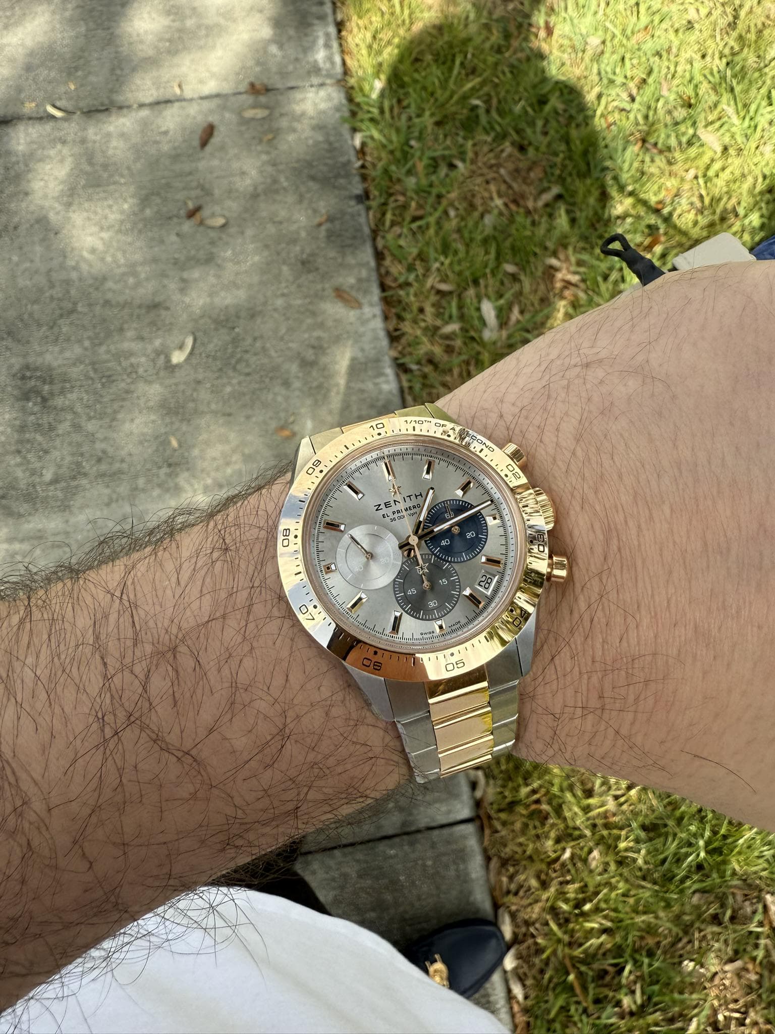 WTS Zenith Chronomaster Sport two tone RG $10,500 media