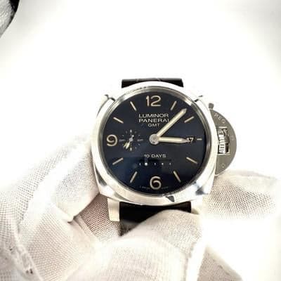 WTS-Panerai Luminor GMT Power Reserve PAM00986 44mm Blue Dial Automatic Box Papers image
