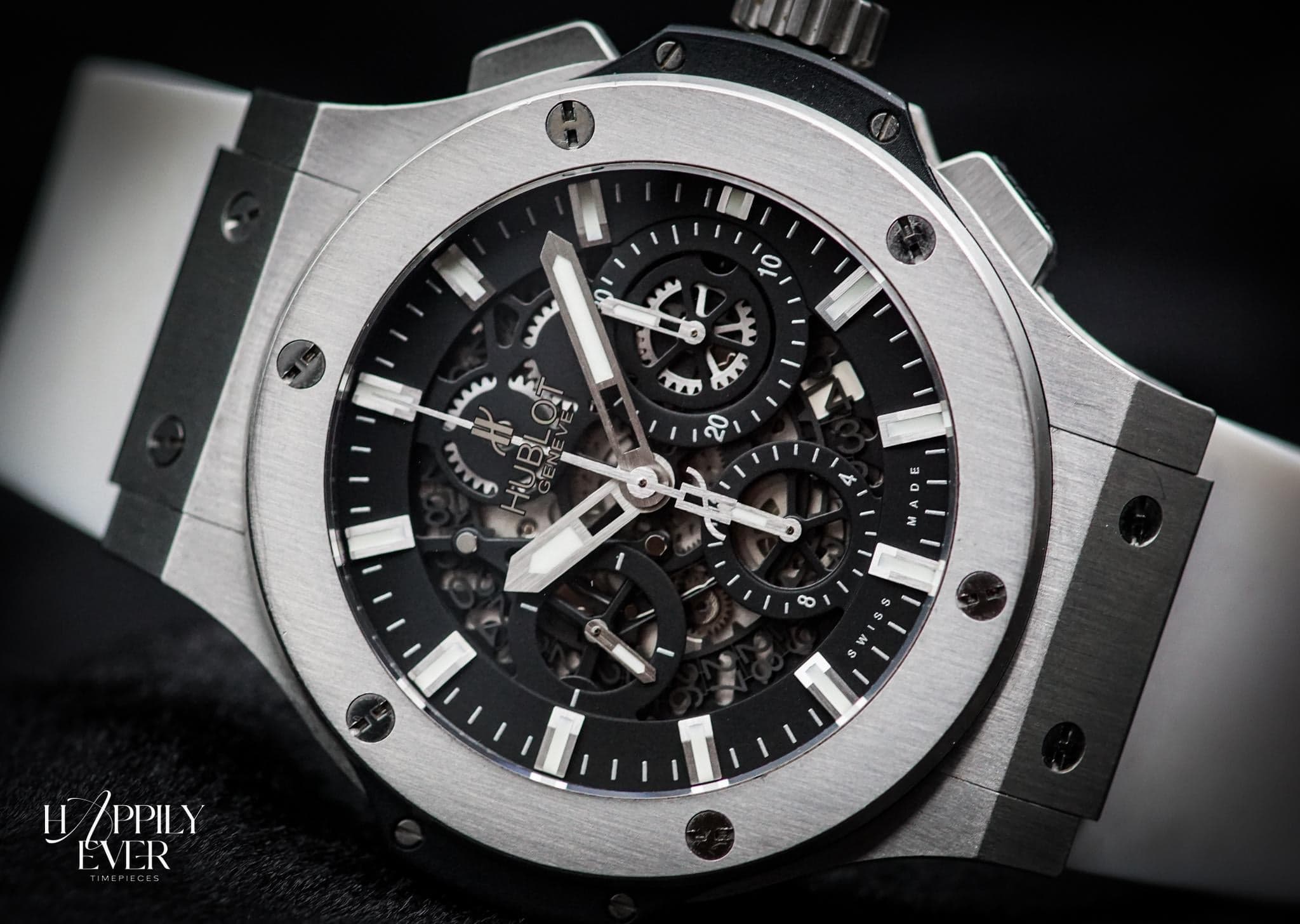 Hublot Aero Bang Skeletonized Chronograph | Steel Case on Rubber Ref. 311.SX.1170.GR | 44mm | Skeleton Dial | Full Set 2015 image