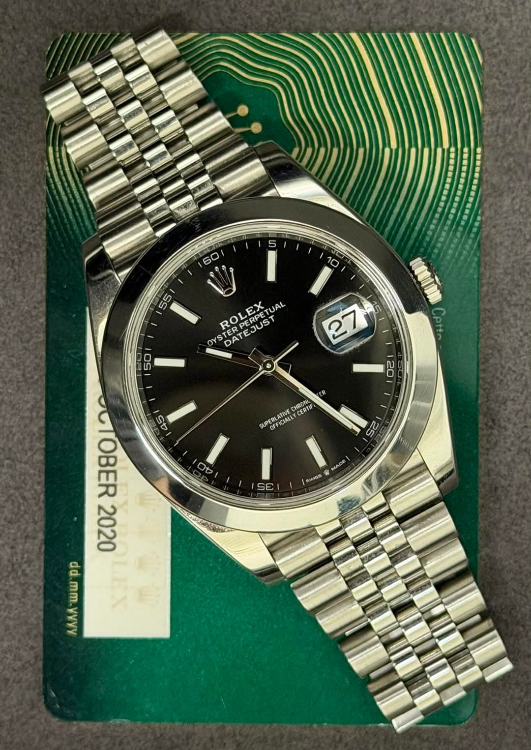 May be an image of digital watch and text that says ' ROLEX TERPERPE DATEJUST JUST PETUAL OYS STERPE O S 50 27 Cett 20 45 CHRONE CERTI SUPE SUPRECICIALE ERLATIVE OFFICIALE n oV Ot…