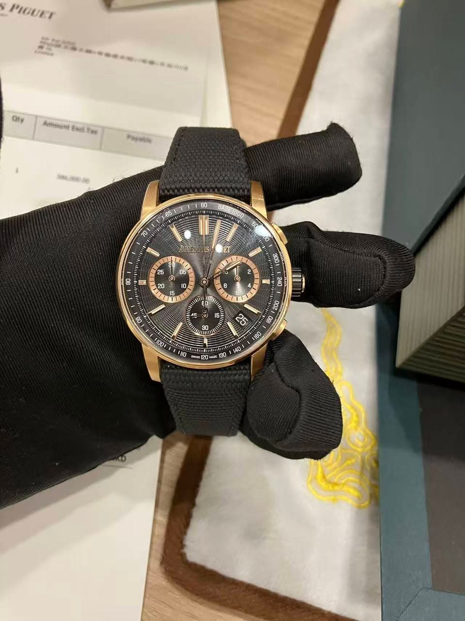 May be an image of wrist watch and text
